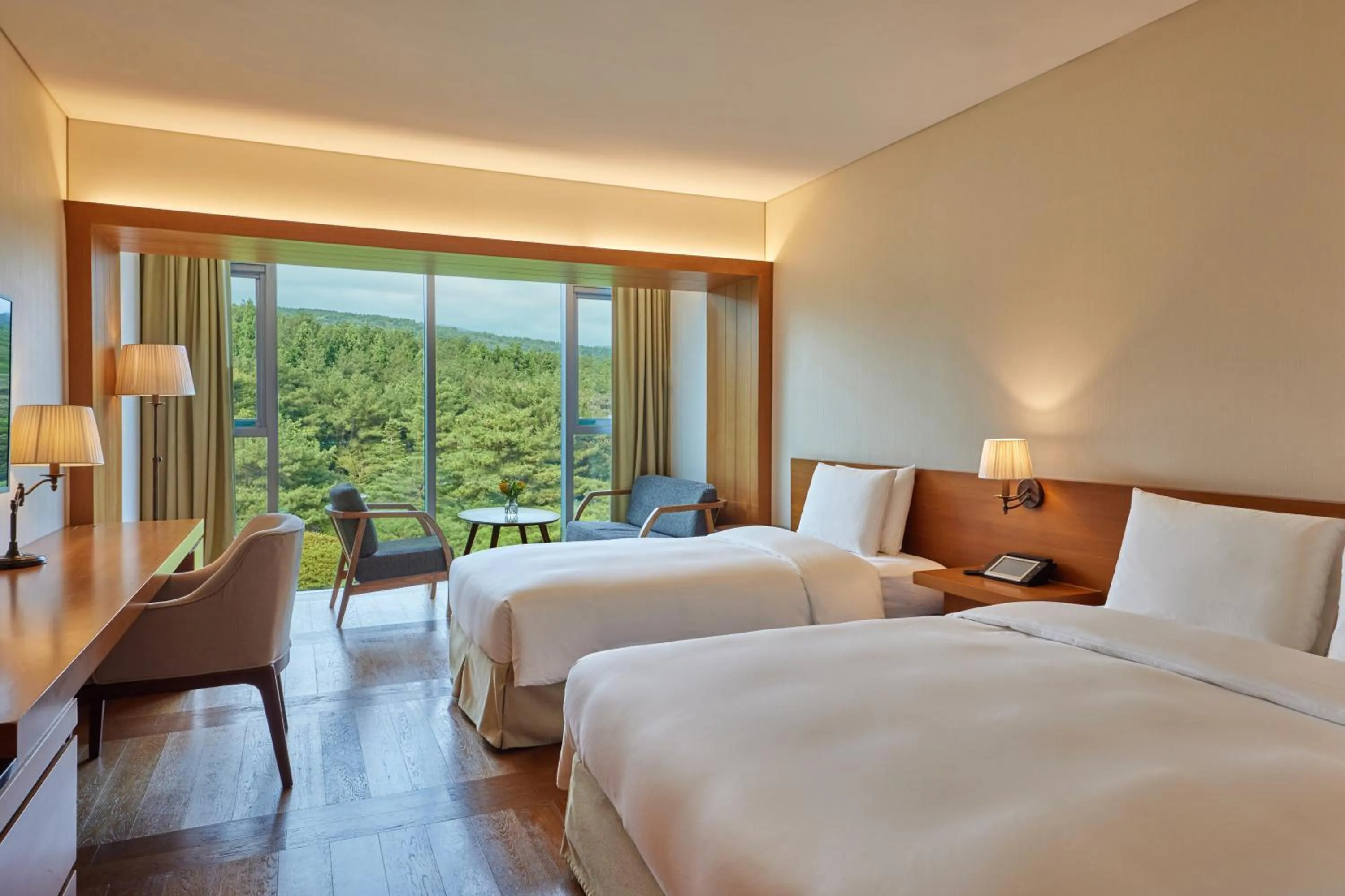 Bed in WE Hotel Jeju