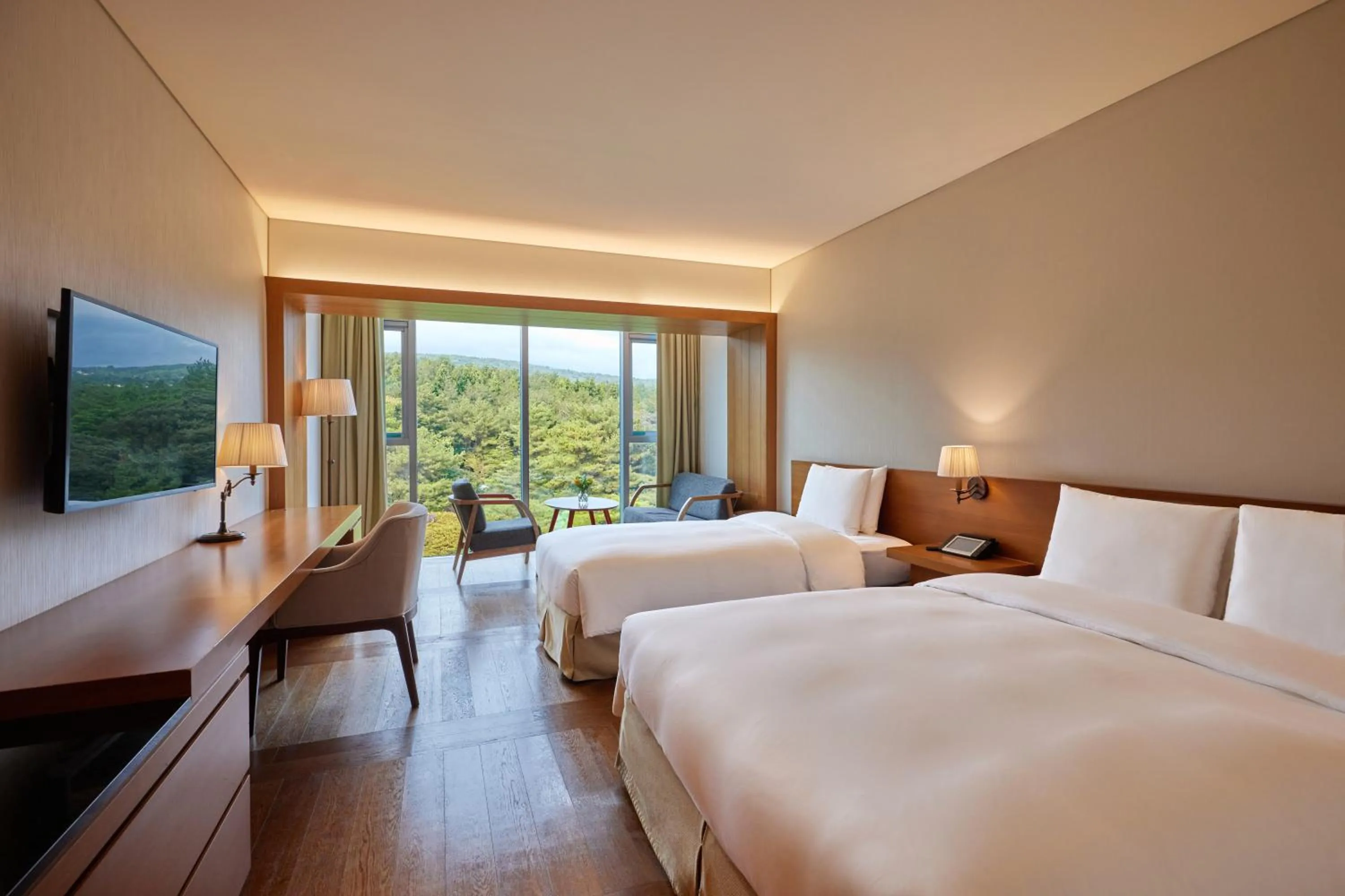 Superior Twin Room with Sea View + Wellness program for 3 (per night) in WE Hotel Jeju