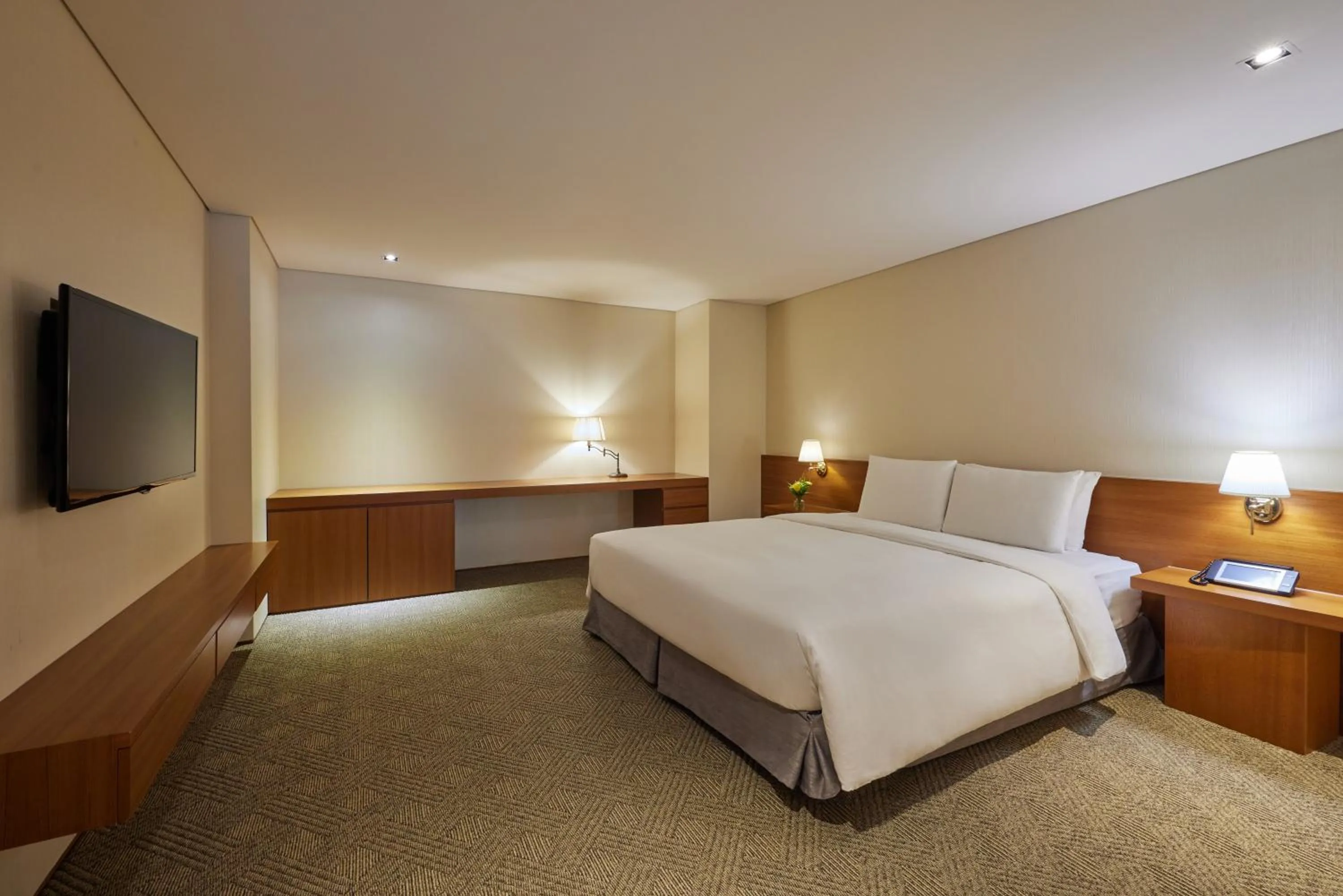 Bed in WE Hotel Jeju