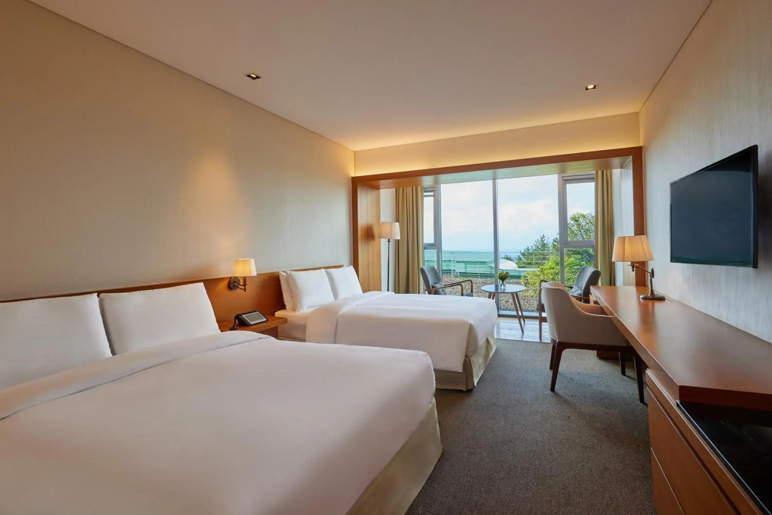 Superior Family Twin Room with Canopy-limited View in WE Hotel Jeju Superior Family Twin Room with Canopy-limited View in WE Hotel Jeju