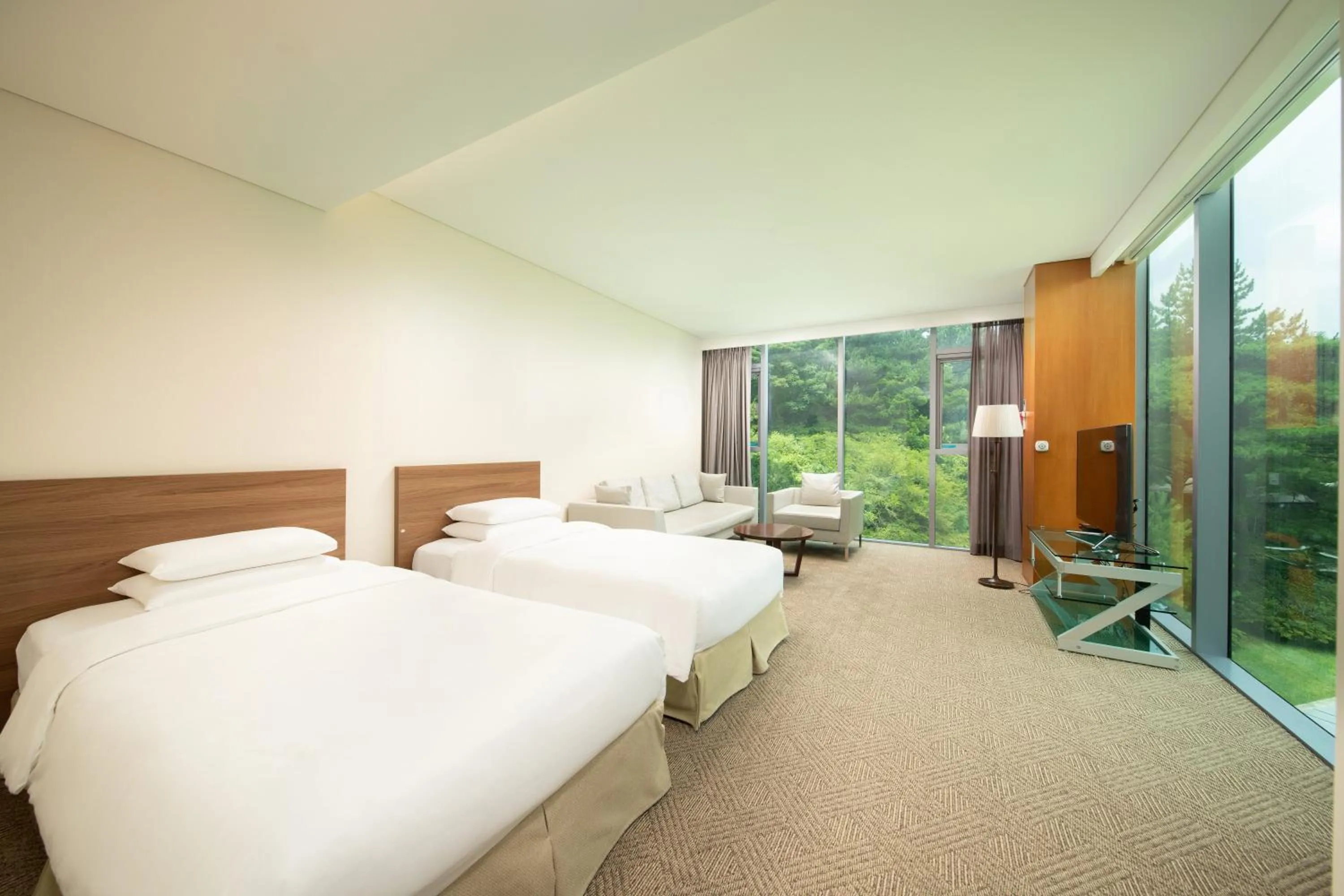 Bed in WE Hotel Jeju