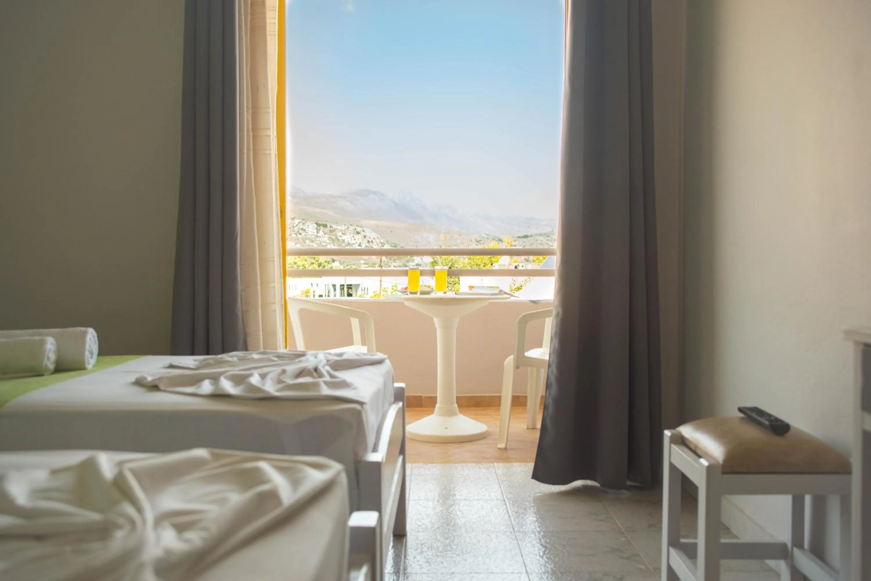 Bed in Nereides Hotel