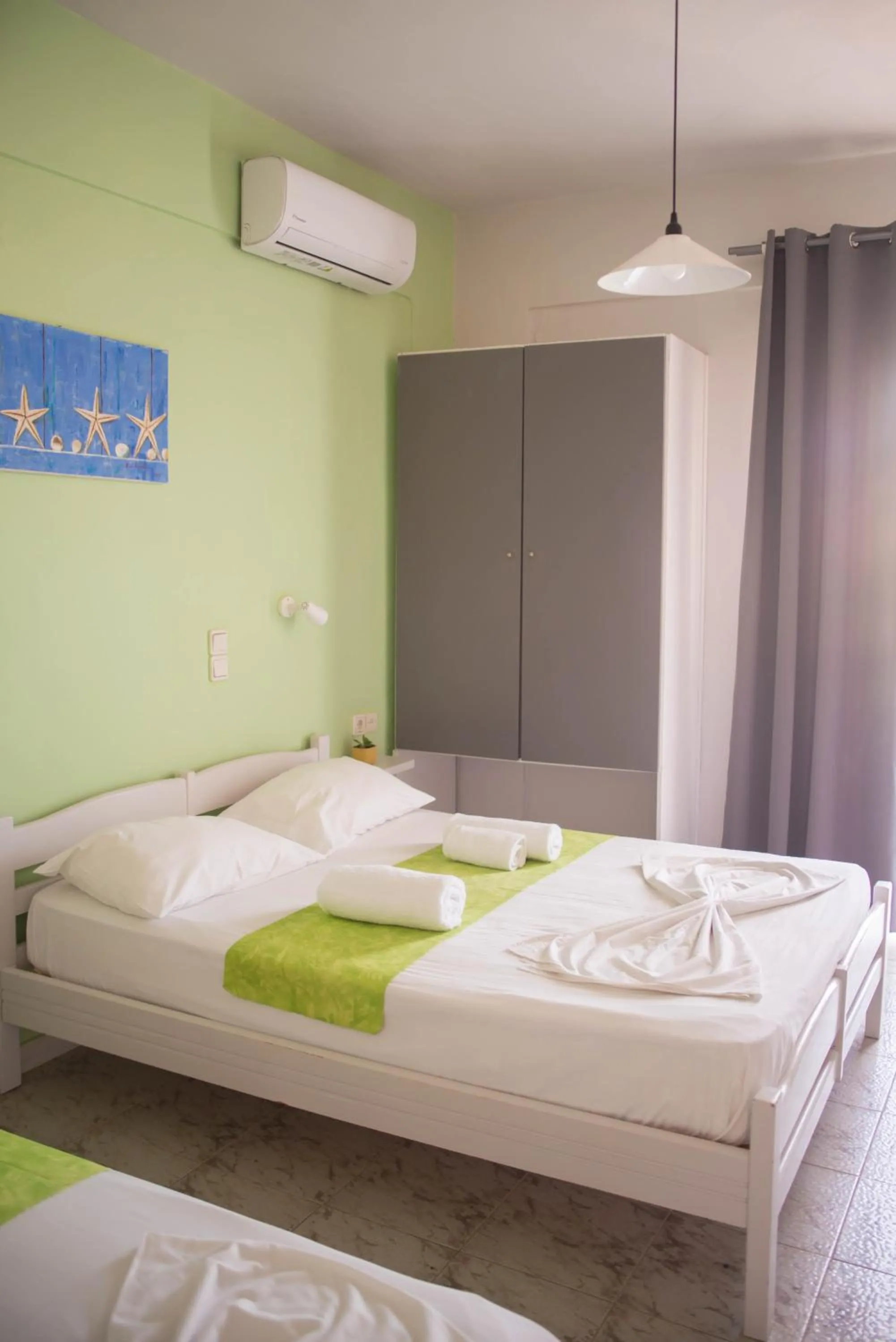 Bed in Nereides Hotel