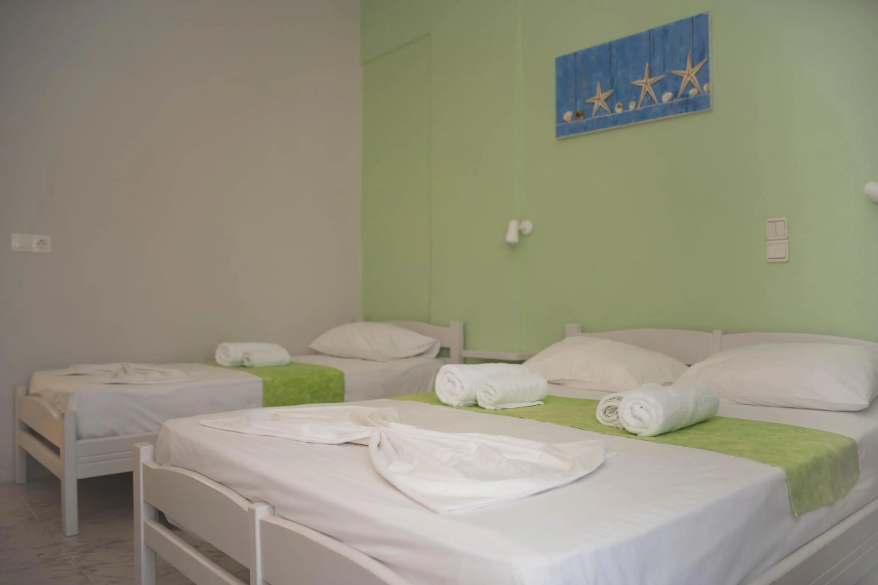 Bed in Nereides Hotel