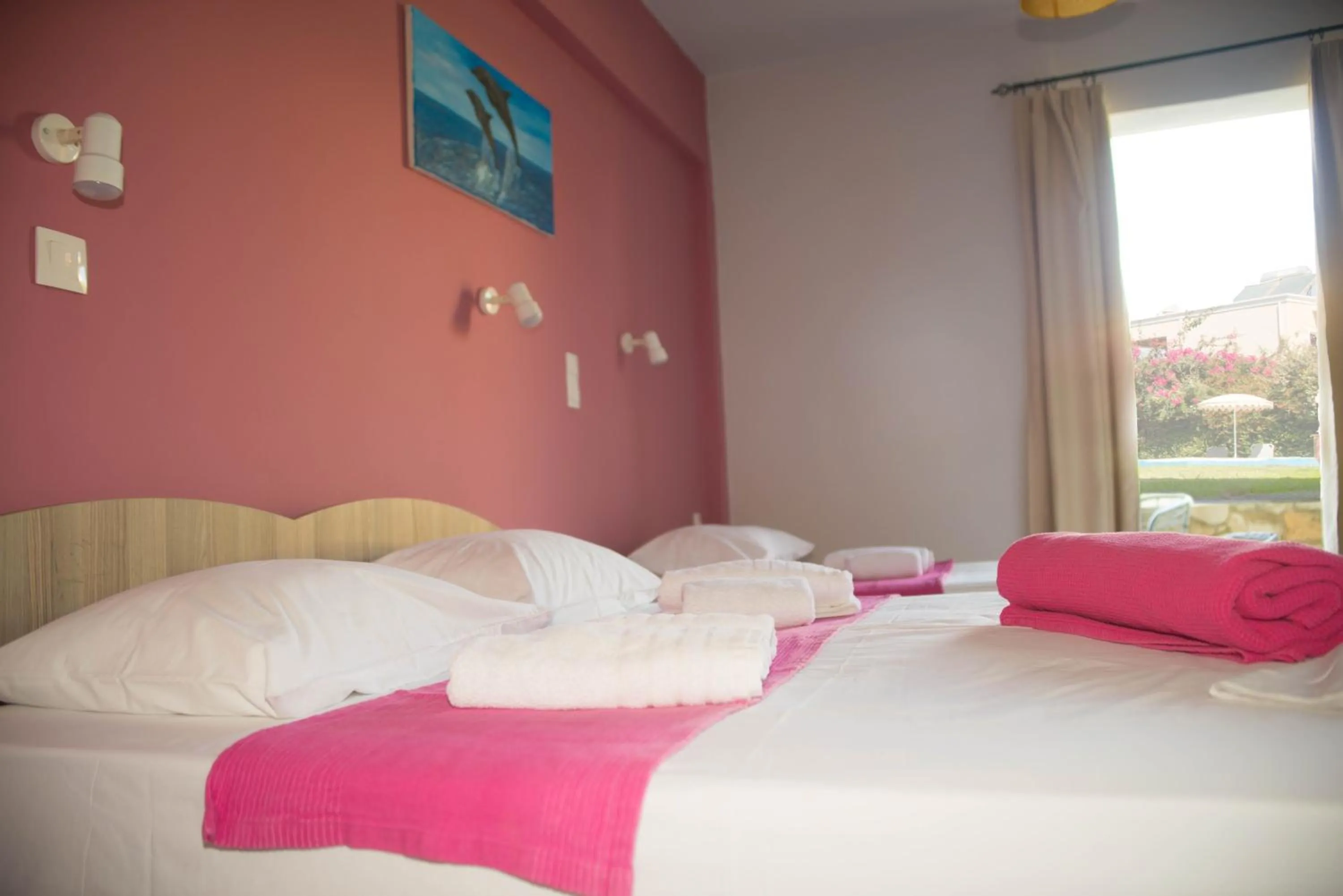 Bed in Nereides Hotel