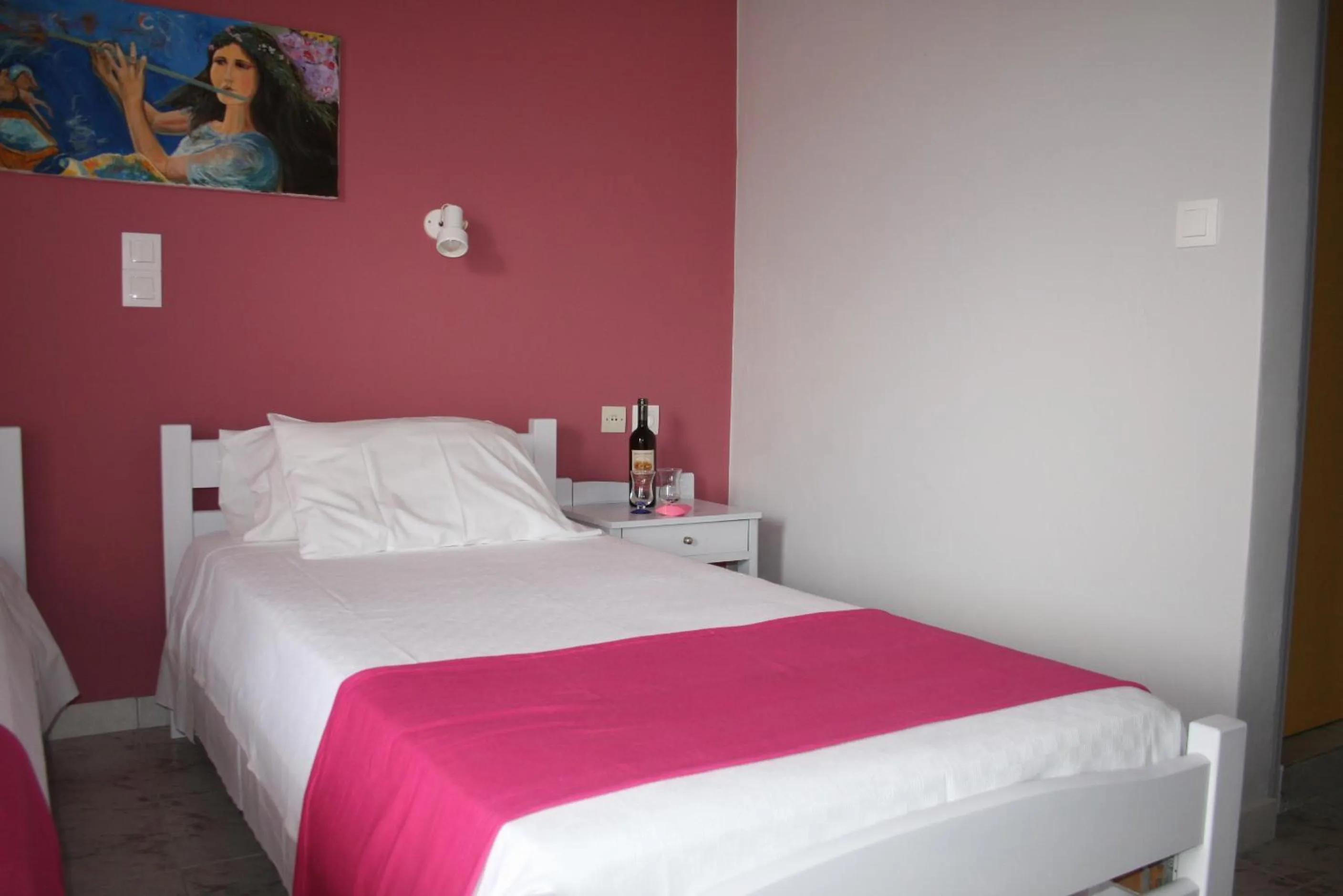 Bed in Nereides Hotel