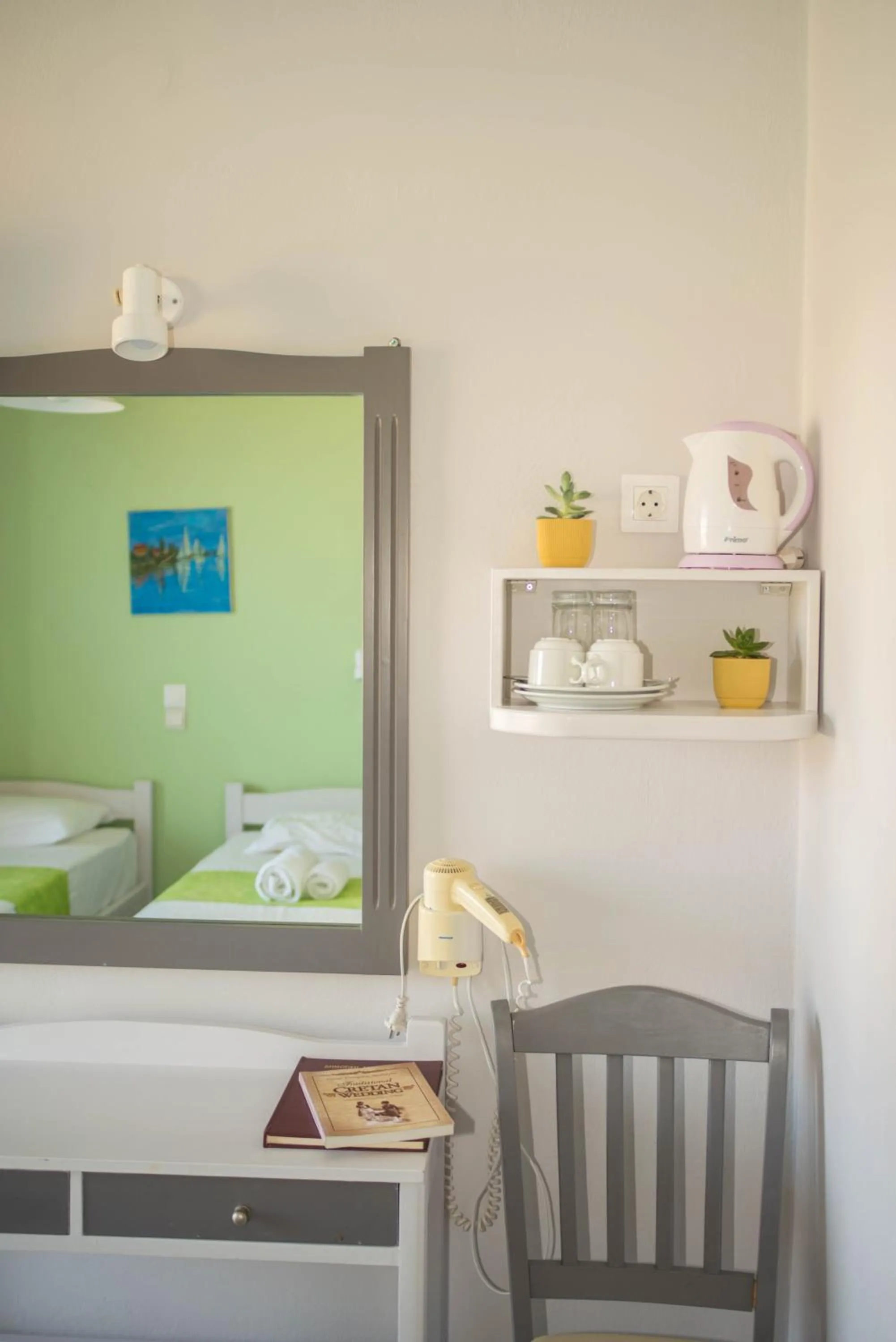 Bed in Nereides Hotel