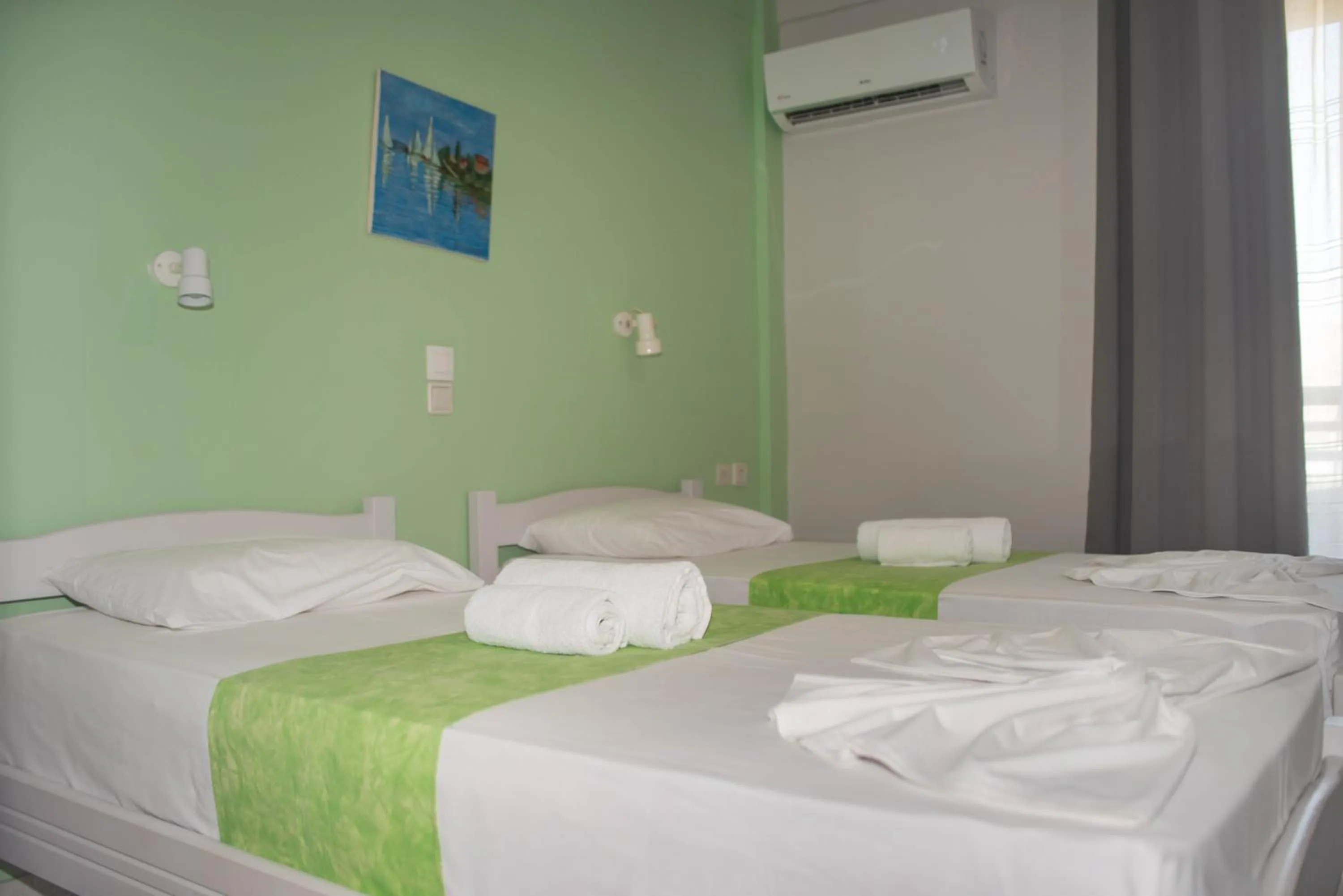 Bed in Nereides Hotel