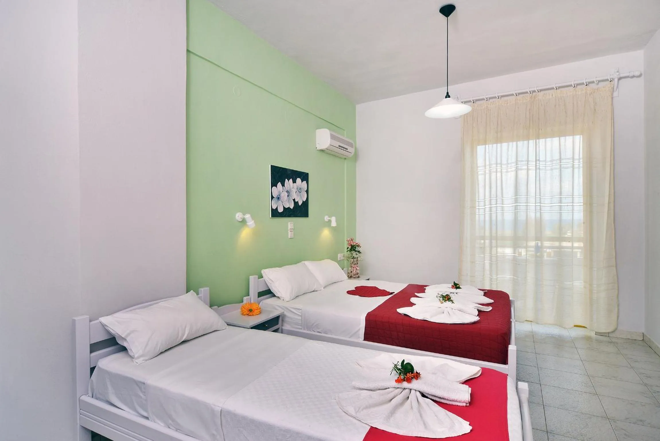 Bed in Nereides Hotel