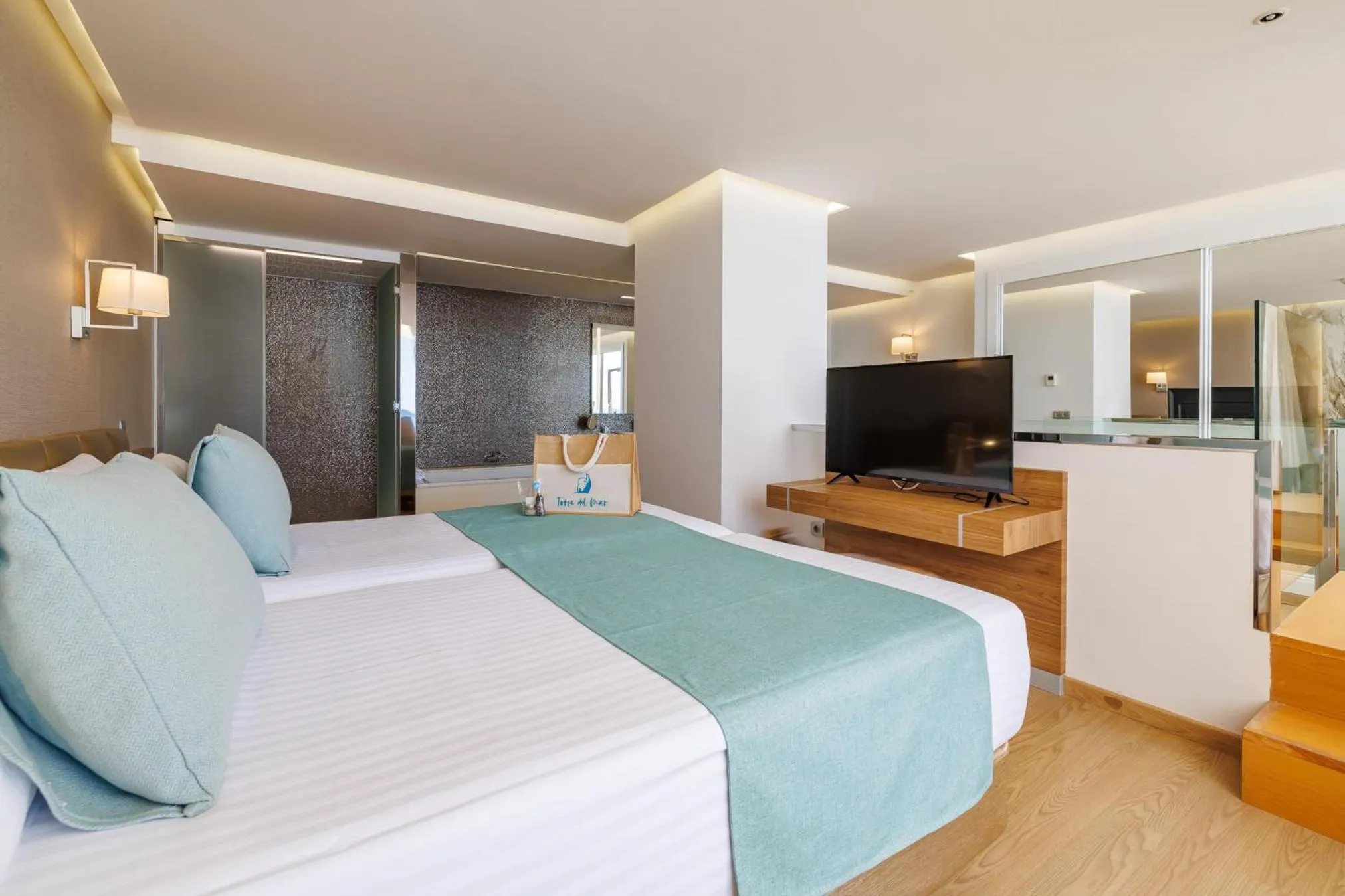 Photo of the whole room, Bed in Hotel Torre del Mar - Ibiza