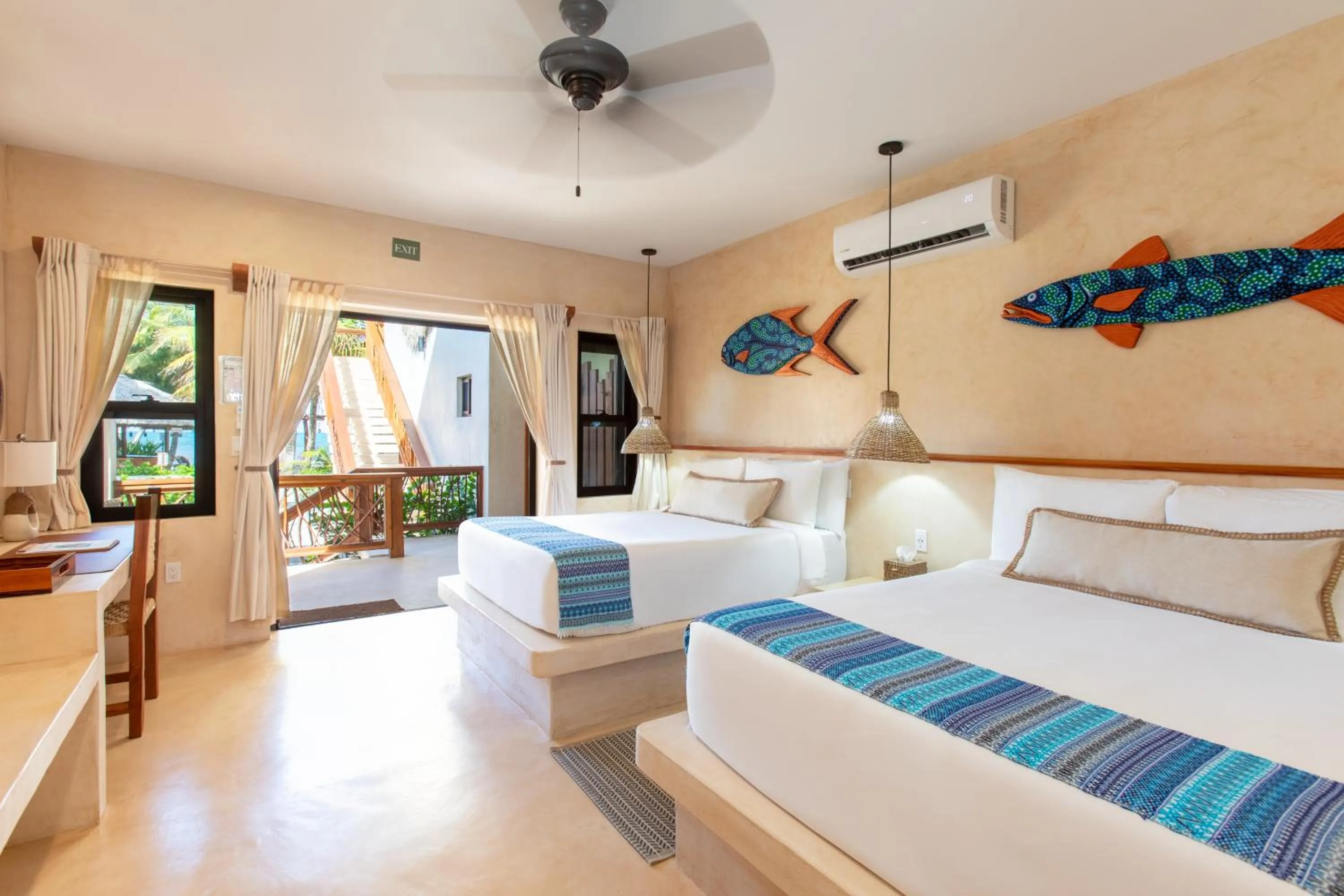 Bed in Kalimera Beach Hotel