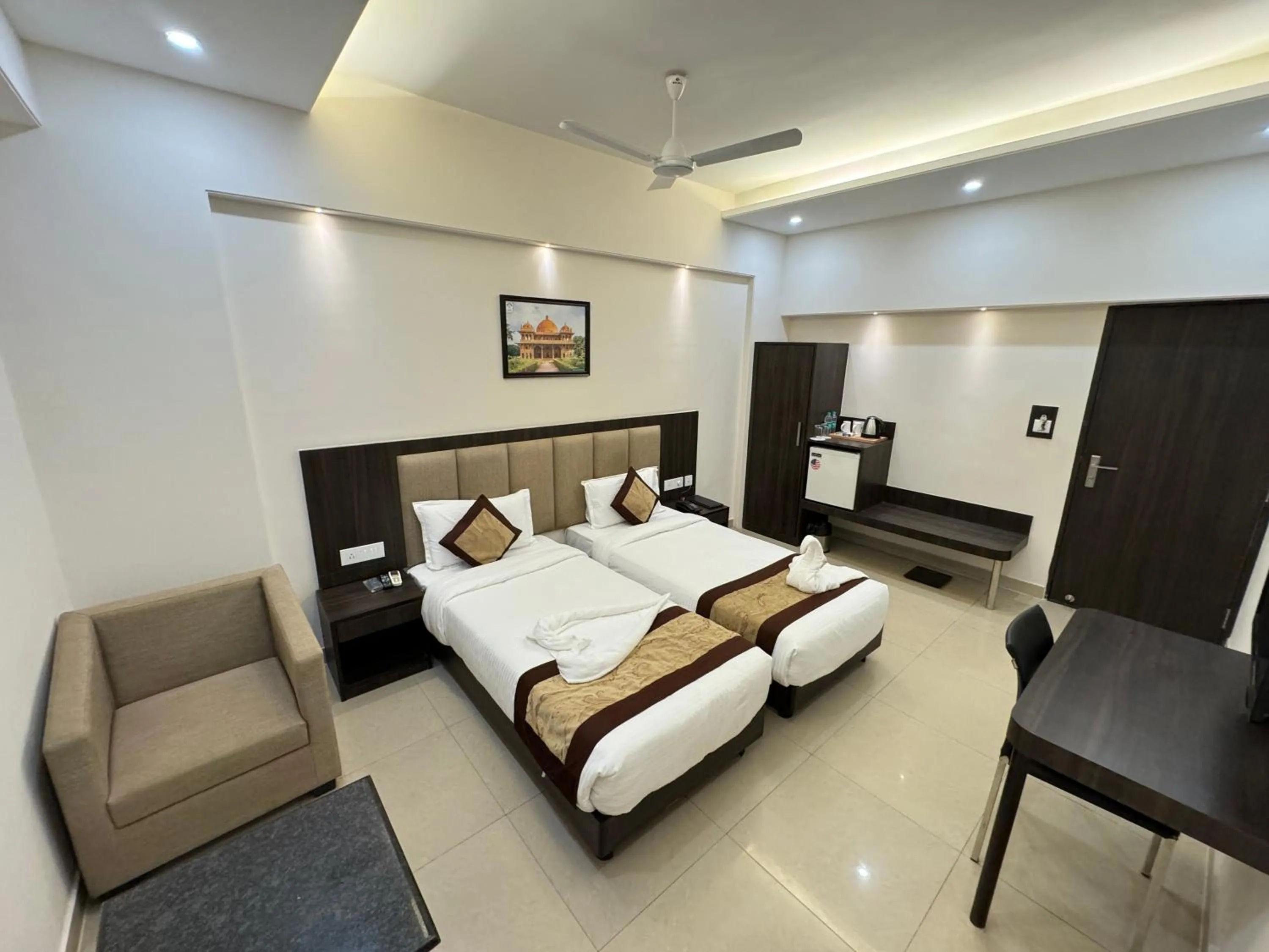 Bed in Hotel President