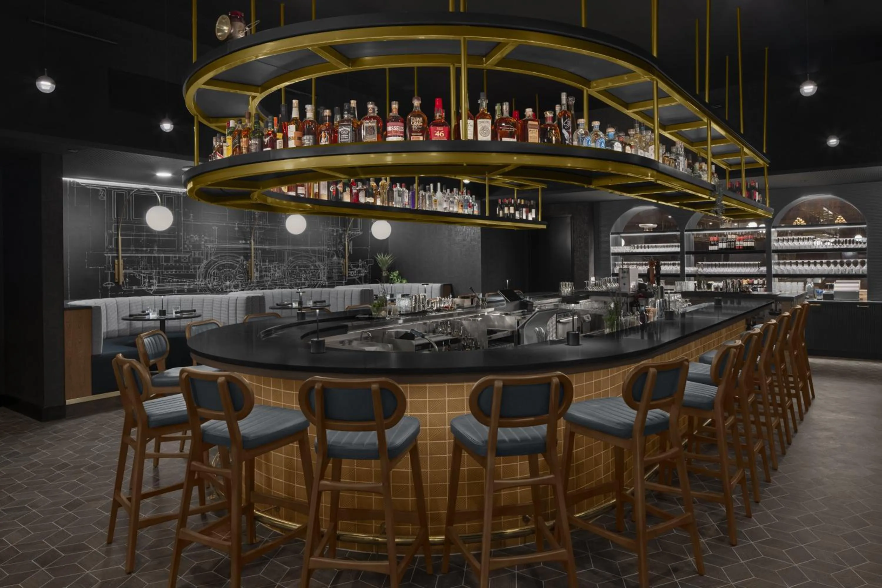 Lounge or bar in Hyatt House Raleigh Downtown/Seaboard Station