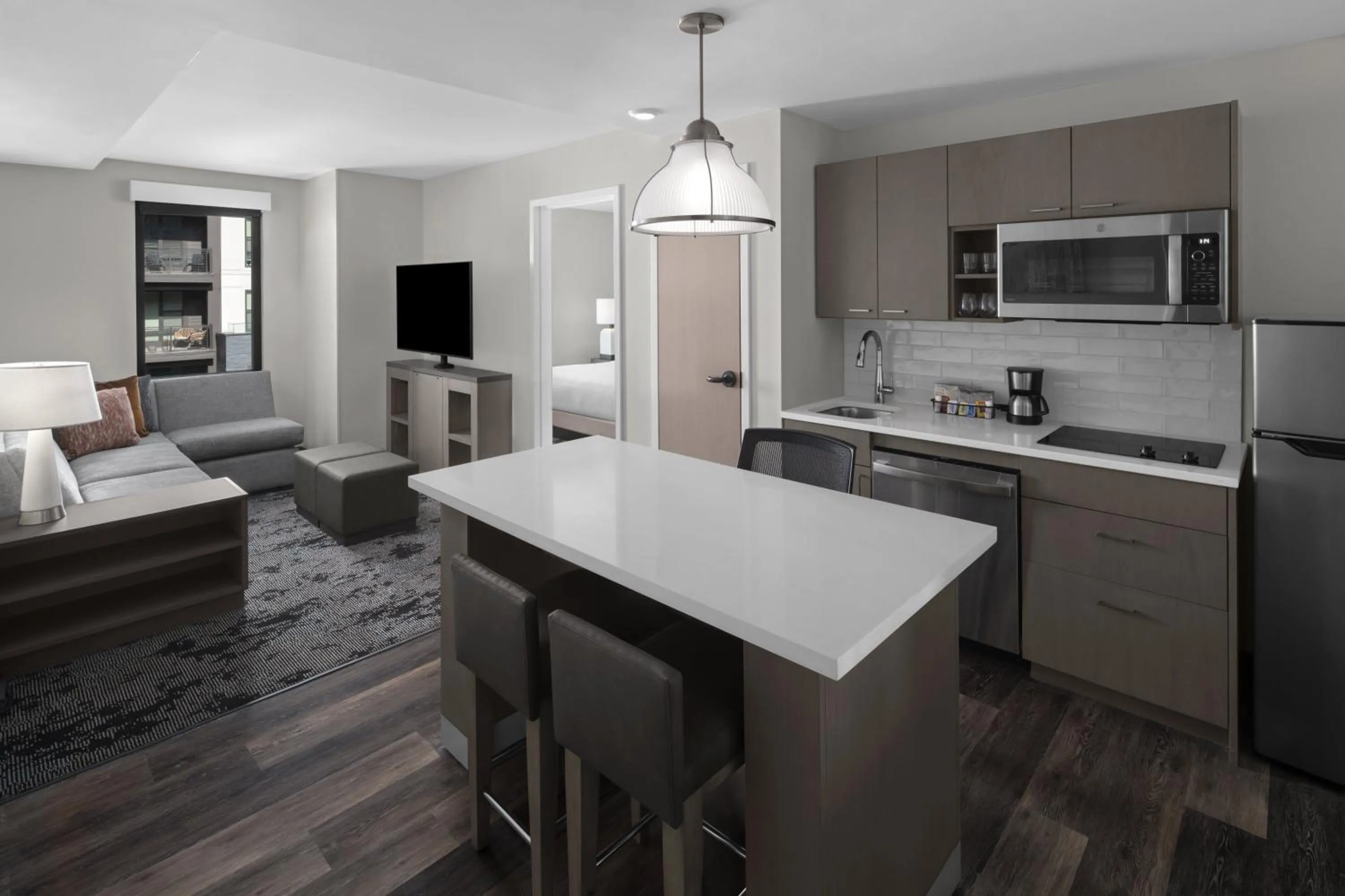 kitchen in Hyatt House Raleigh Downtown/Seaboard Station