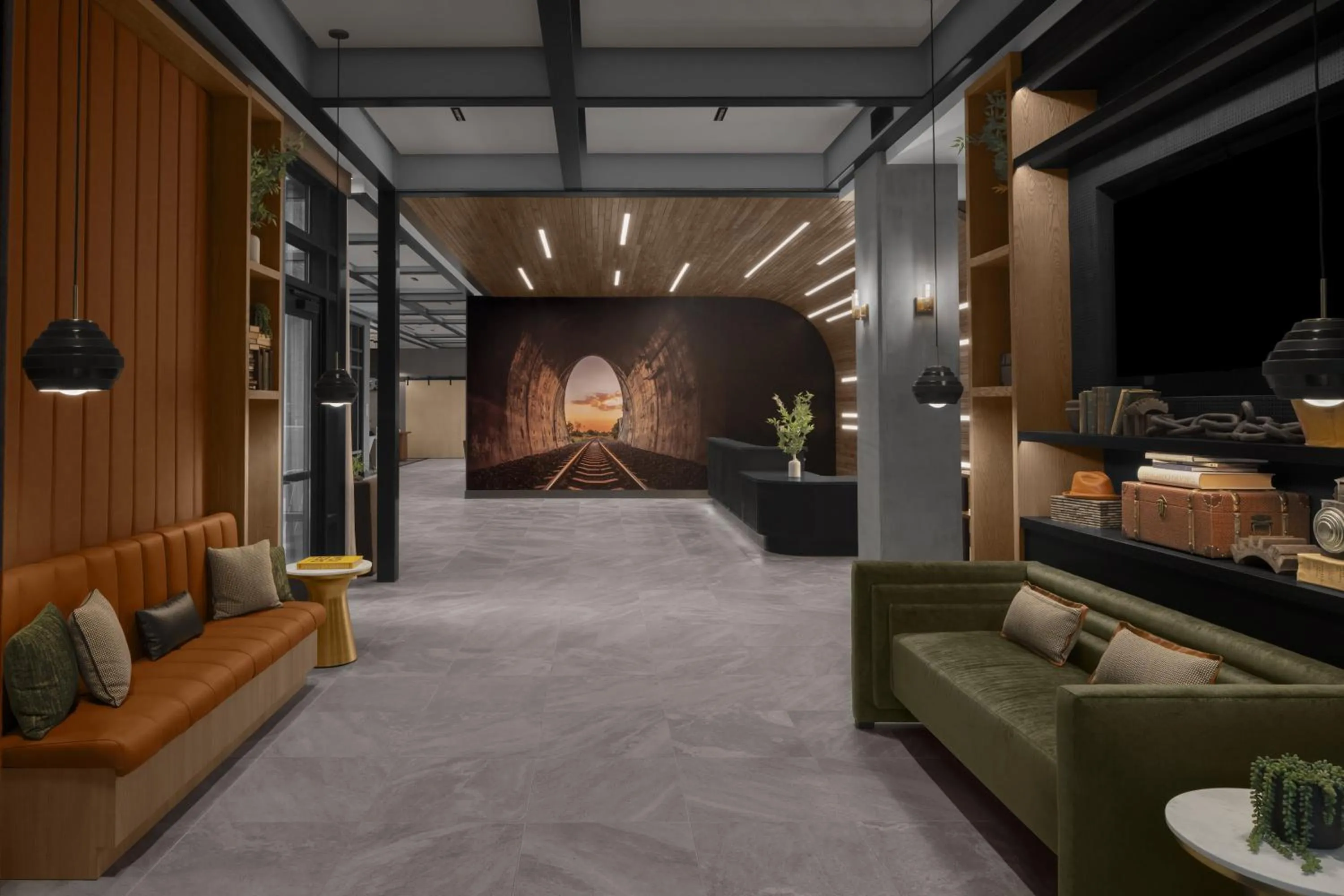 Lobby or reception in Hyatt House Raleigh Downtown/Seaboard Station