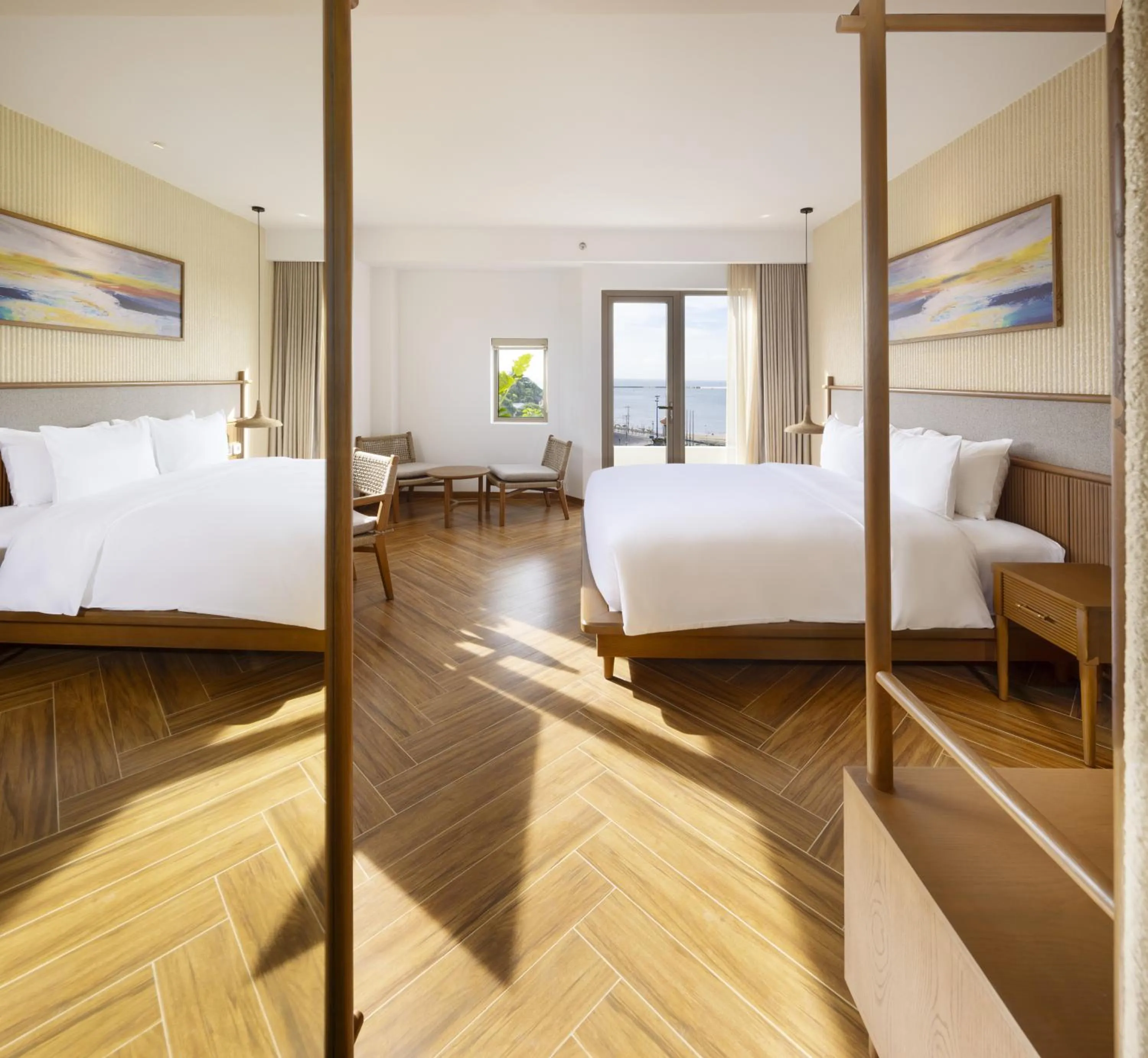 Bed in Iconic Long Hai Hotel