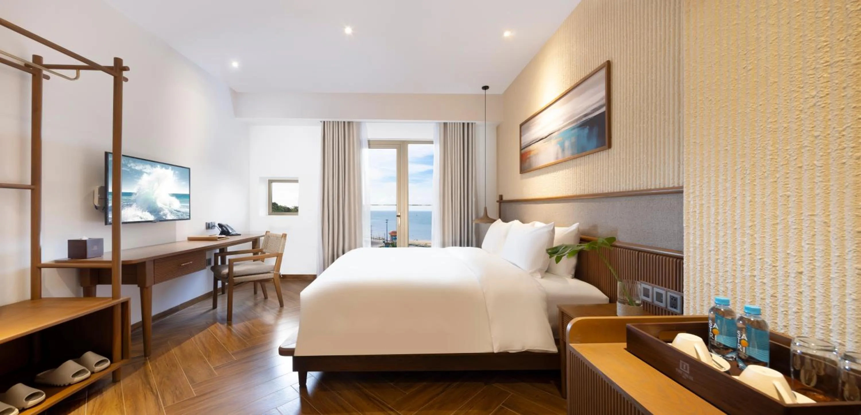 Bed in Iconic Long Hai Hotel