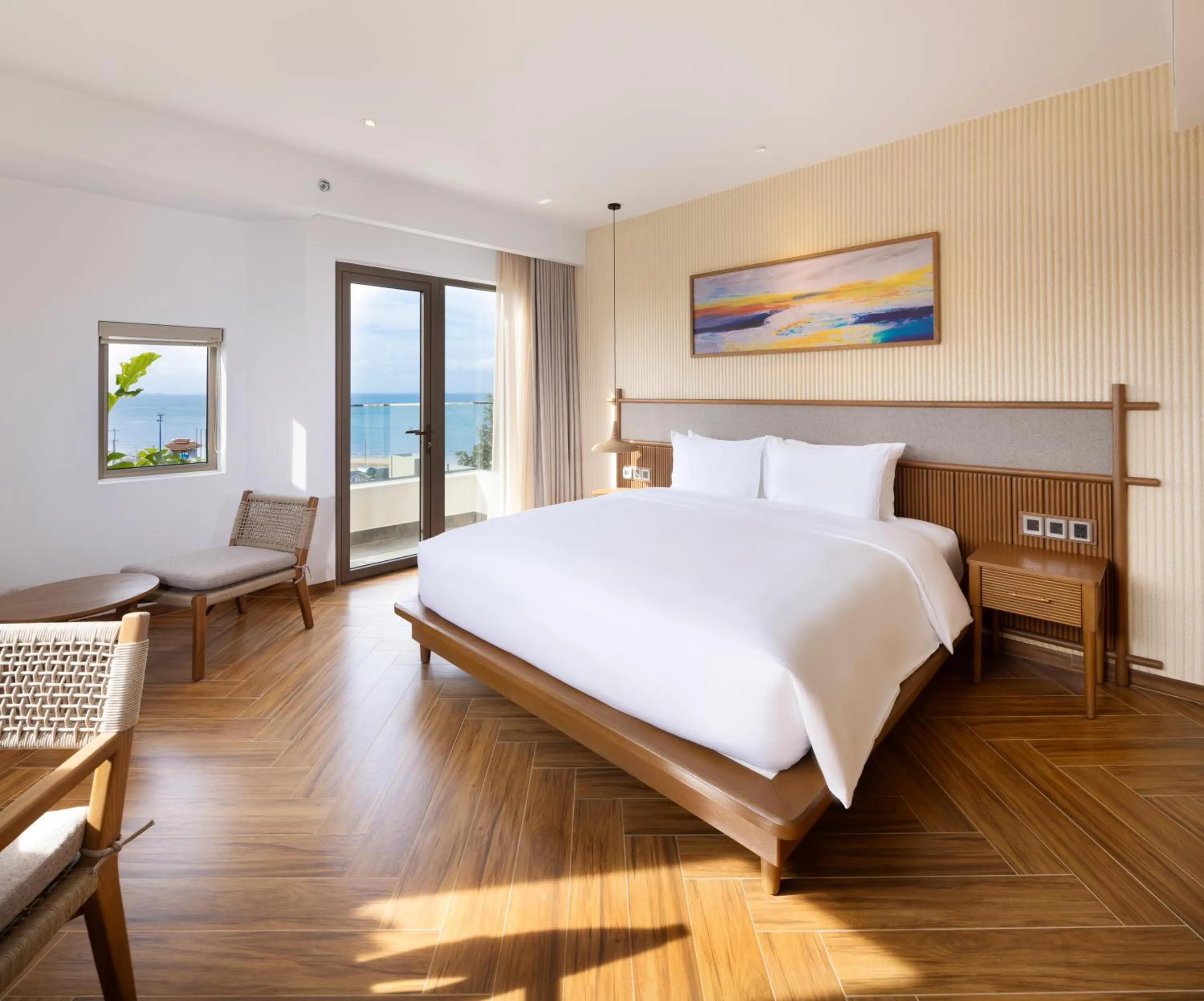 Bed in Iconic Long Hai Hotel