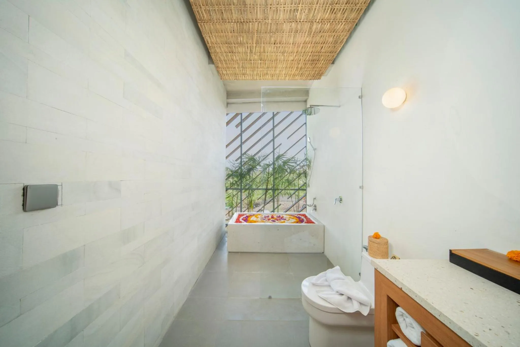 Bathroom, Bed in Atap Resort Canggu by Ini Vie Hospitality