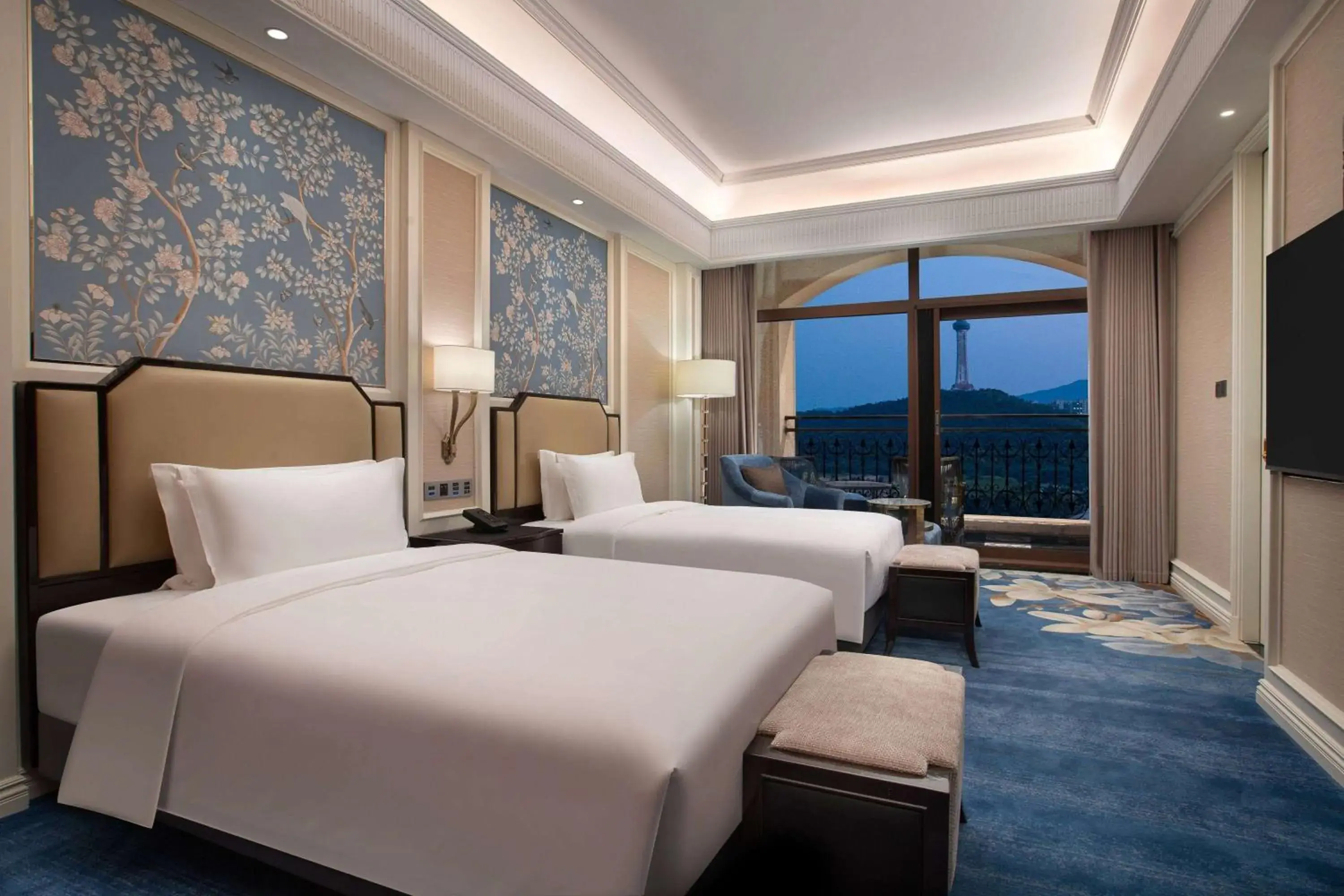 Executive Twin Room with Garden View in Wyndham Taian West Executive Twin Room with Garden View in Wyndham Taian West