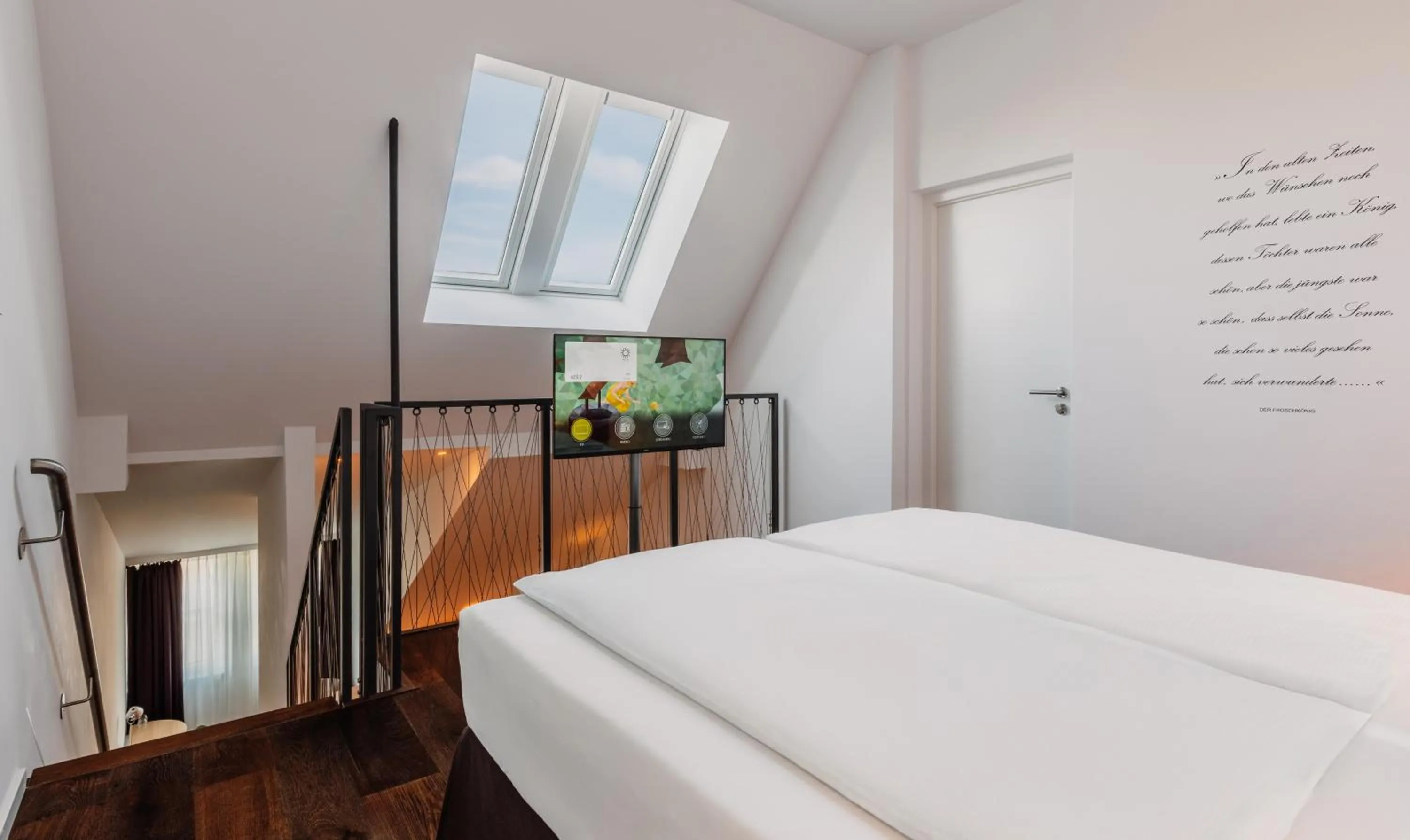 Bed in Grimms Hotel Hanau