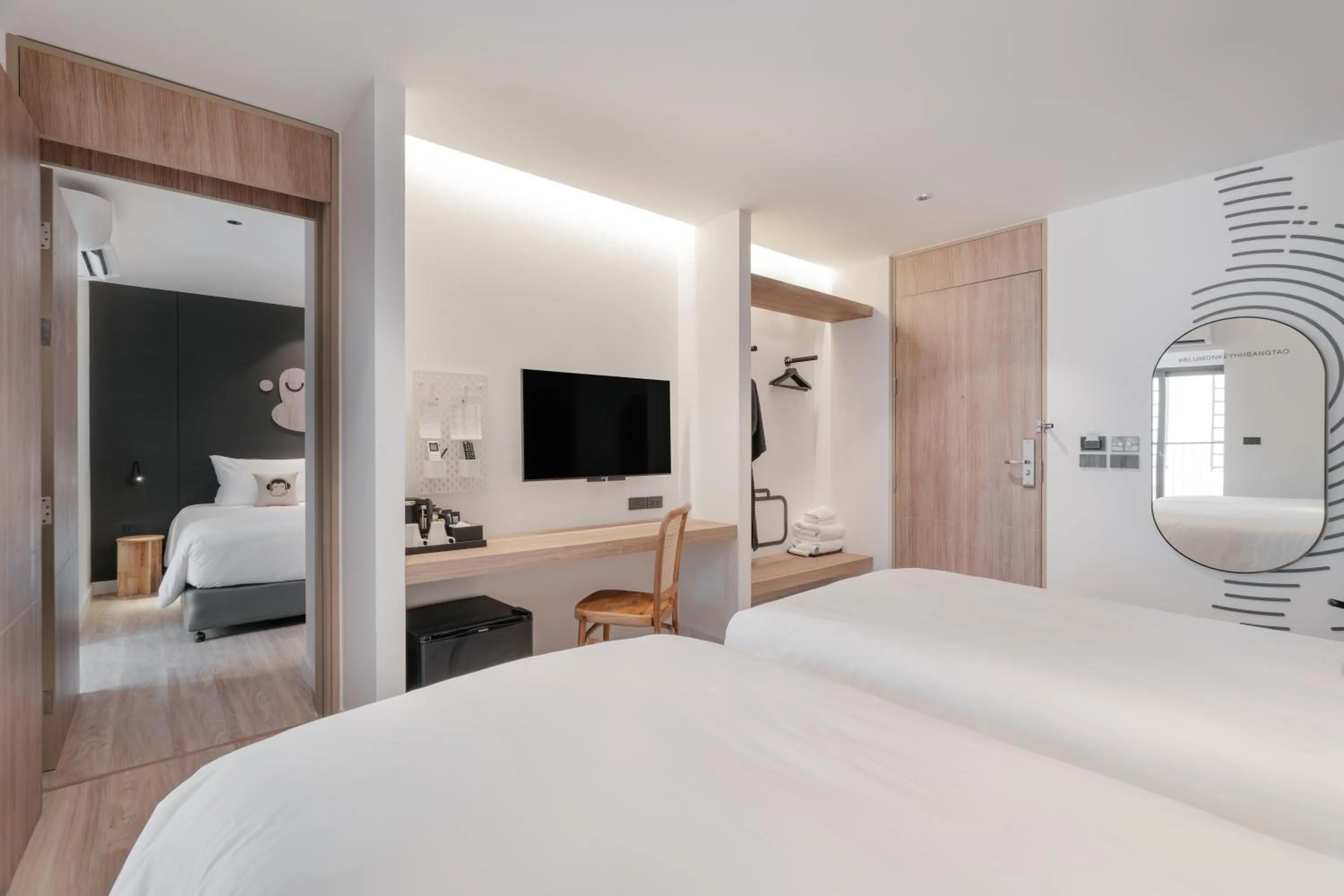 Bedroom, Bed in Blu Monkey Hub and Hotel Laguna, Bangtao Phuket