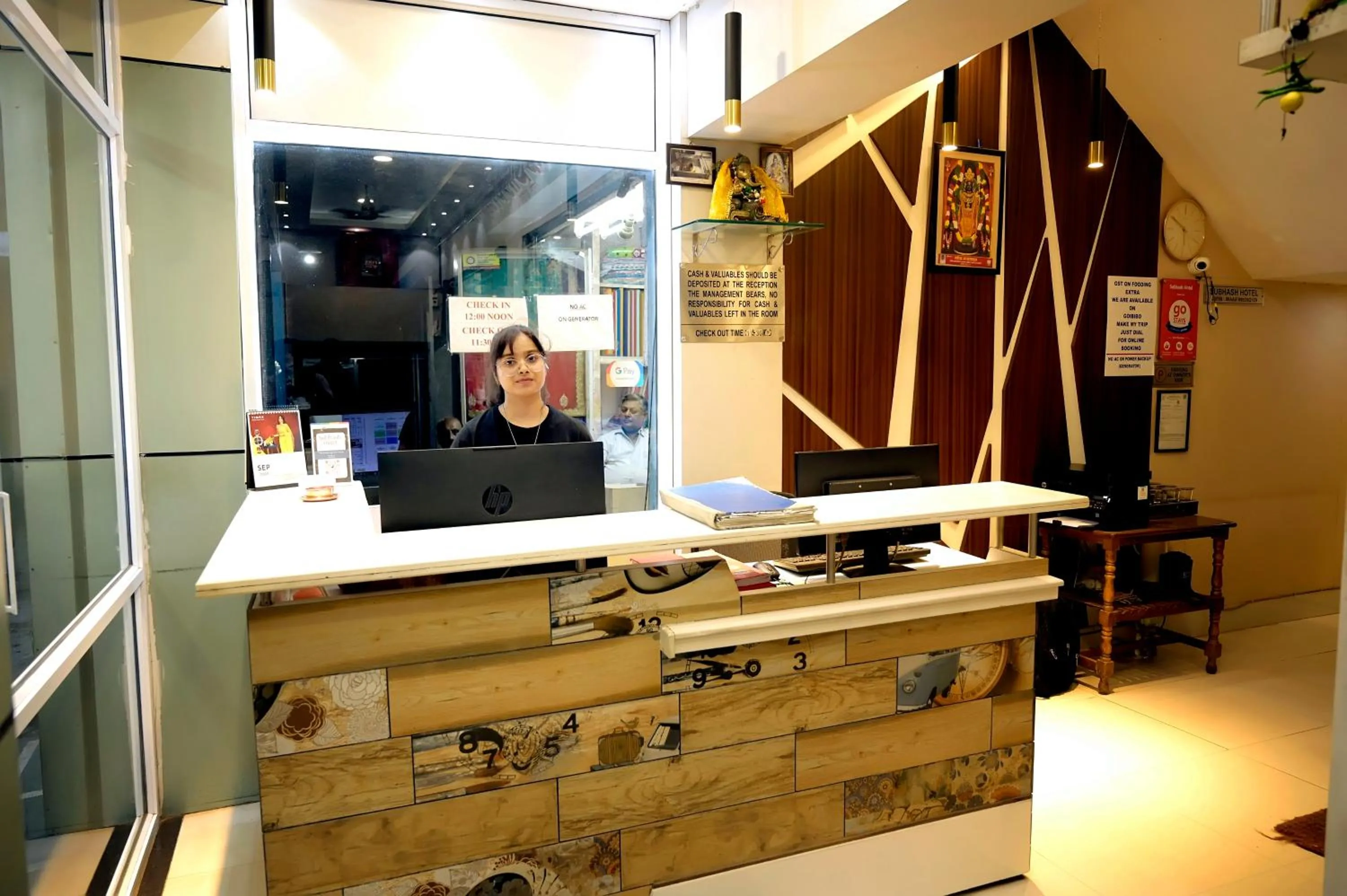 Lobby or reception in Subhash Hotel