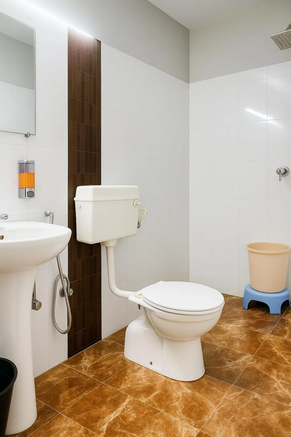 Toilet in Subhash Hotel