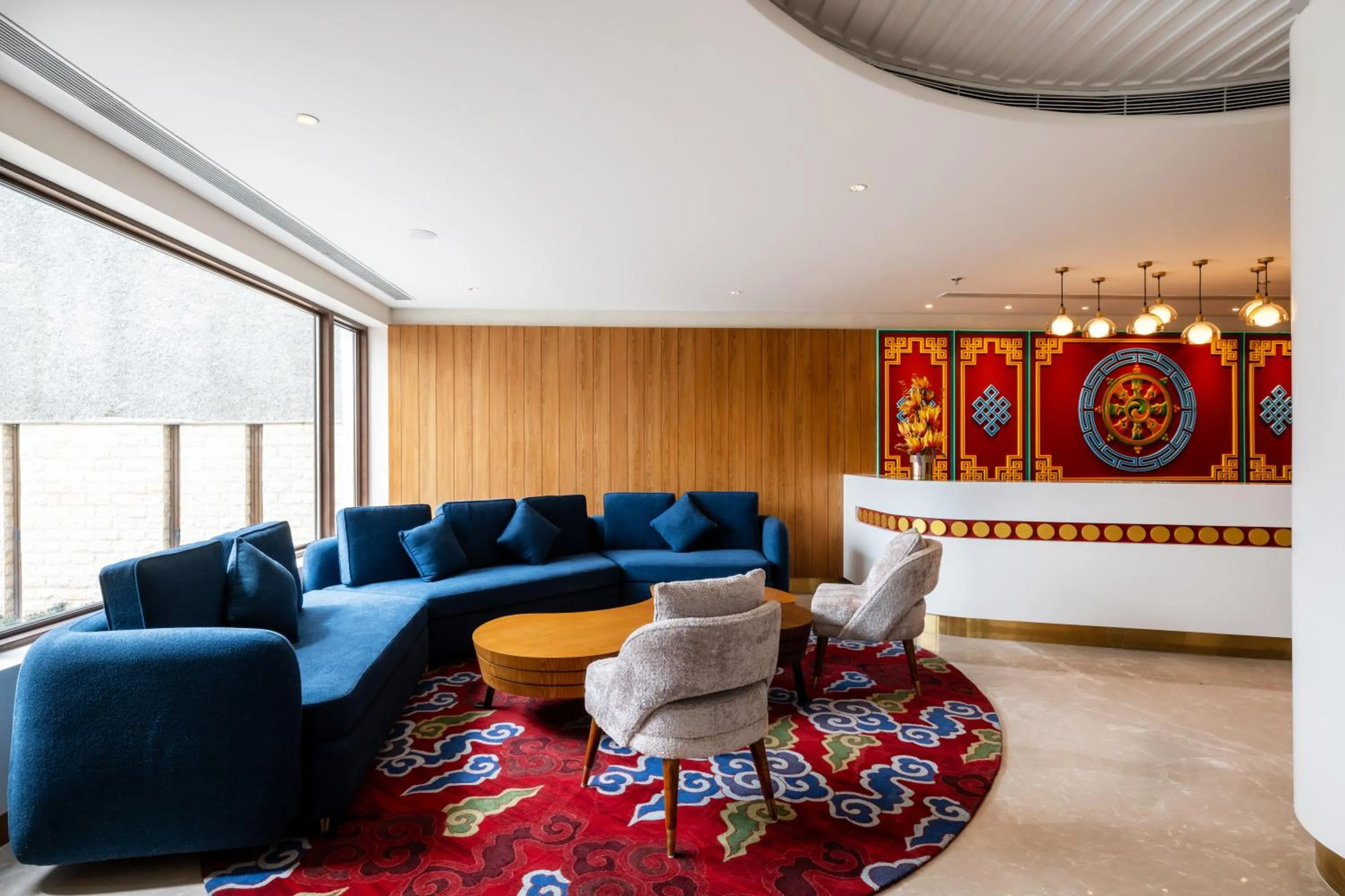 Seating area in Charmwood Hotel