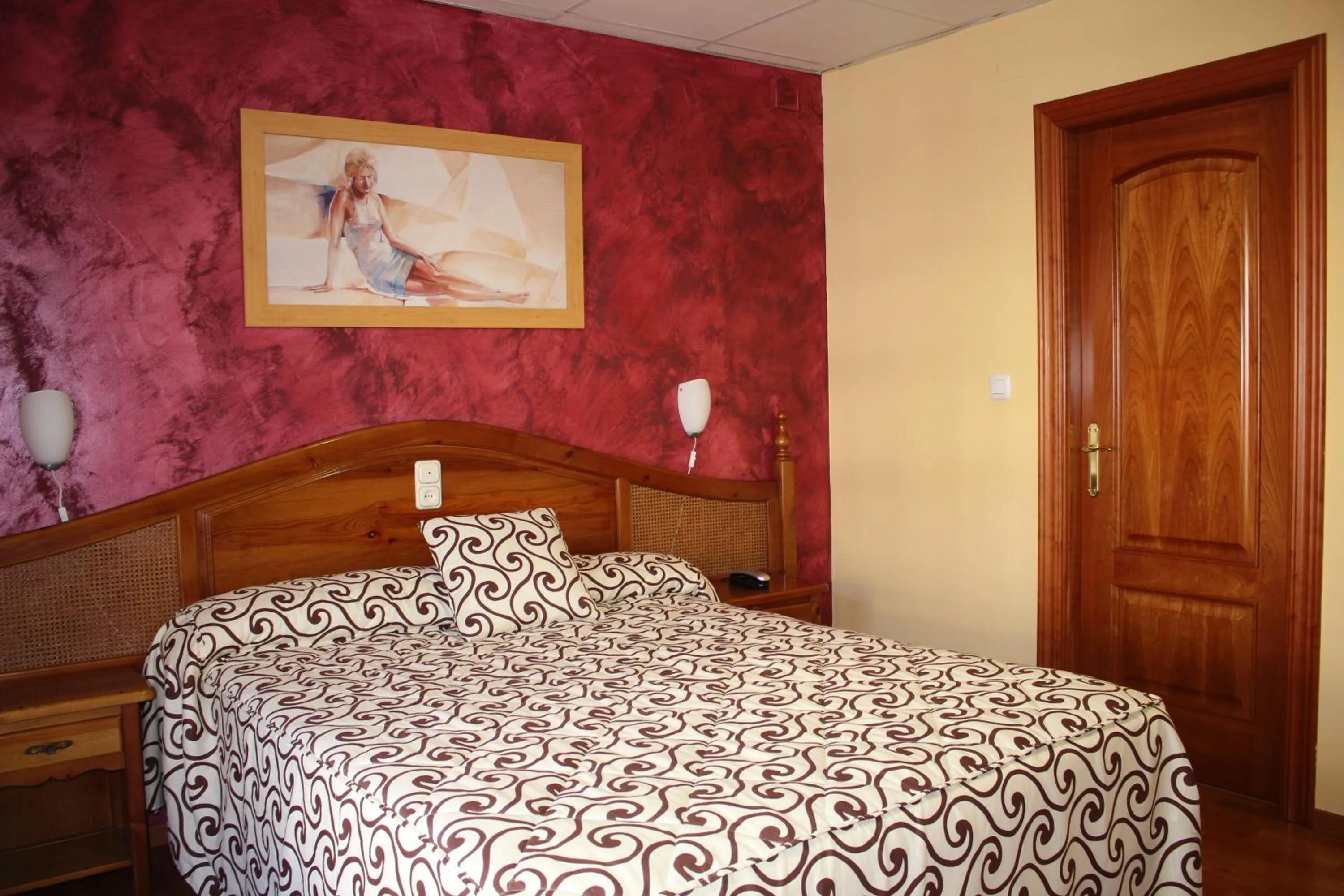Bedroom, Bed in Hotel La Curva