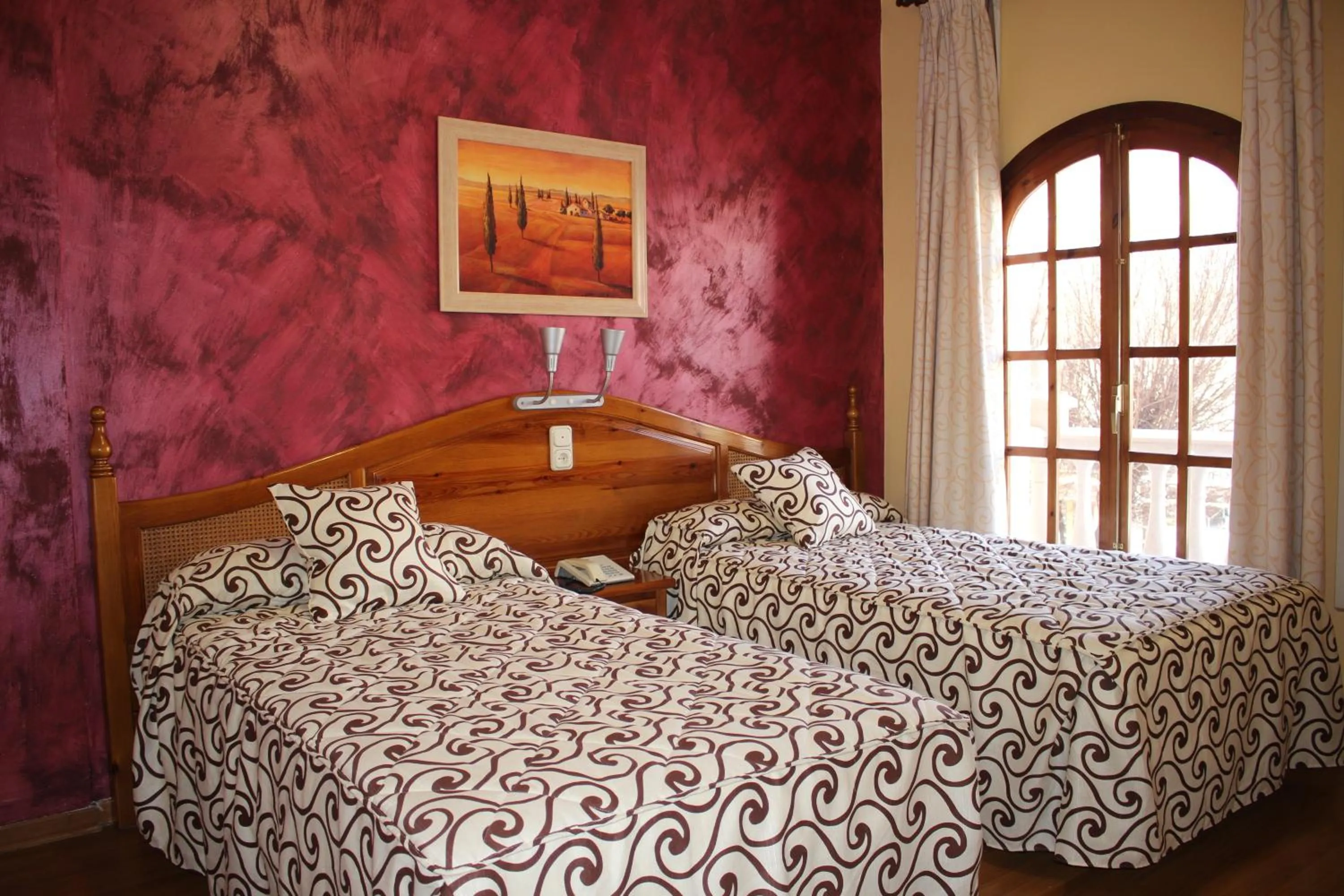 Bedroom, Bed in Hotel La Curva