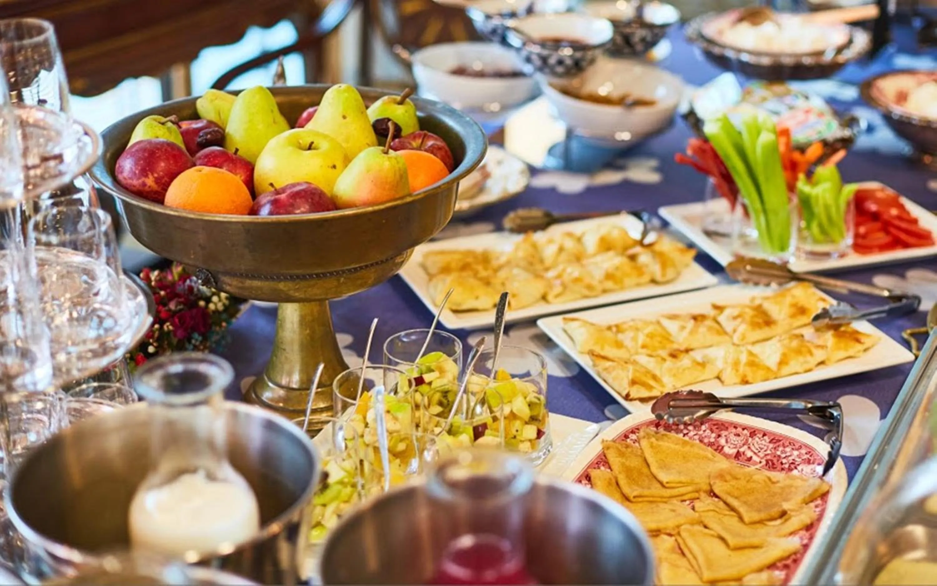 Buffet breakfast in Vinotel Boutique Hotel