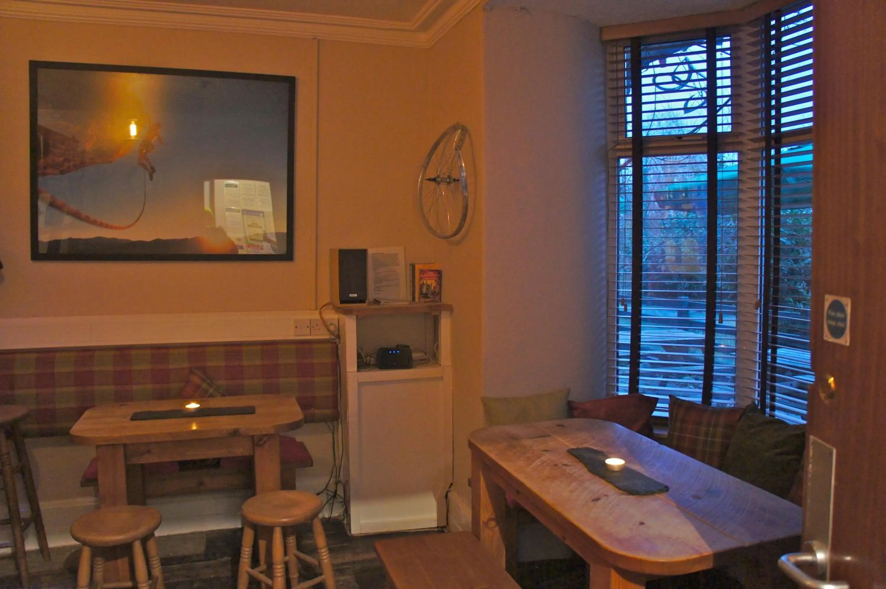 Dining area in The Vagabond Bunkhouse
