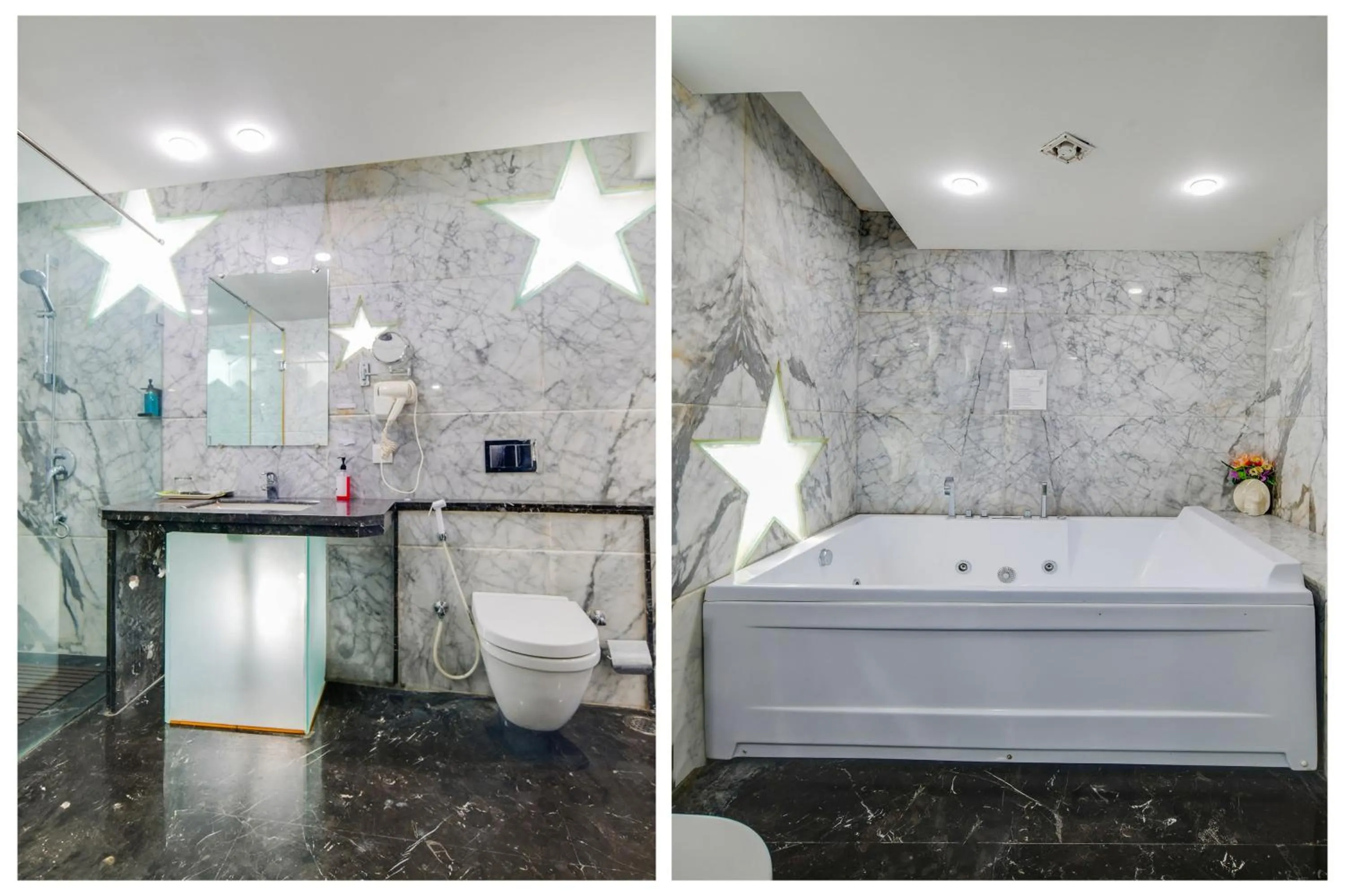 Bathroom in Palette by CheckIn Chappan Market Indore Formerly Sapphire Star