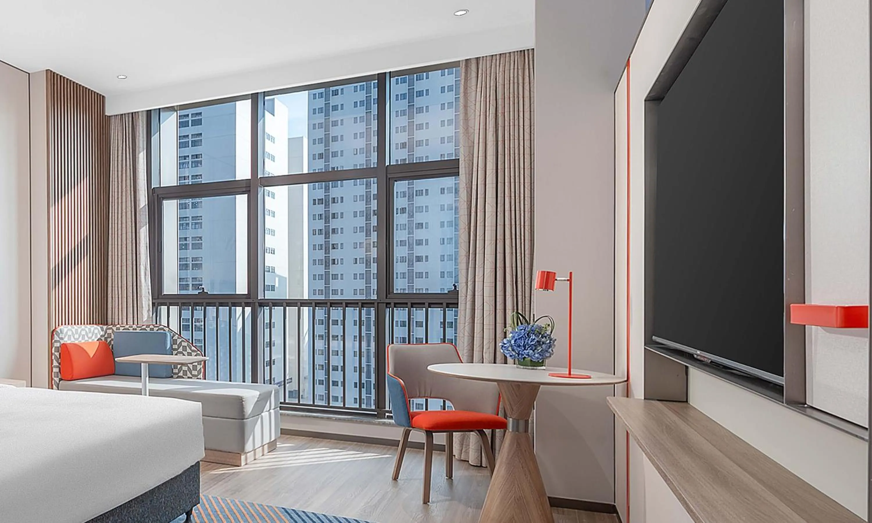 Bedroom, Bed in Holiday Inn Express Foshan Shunde Lecong by IHG