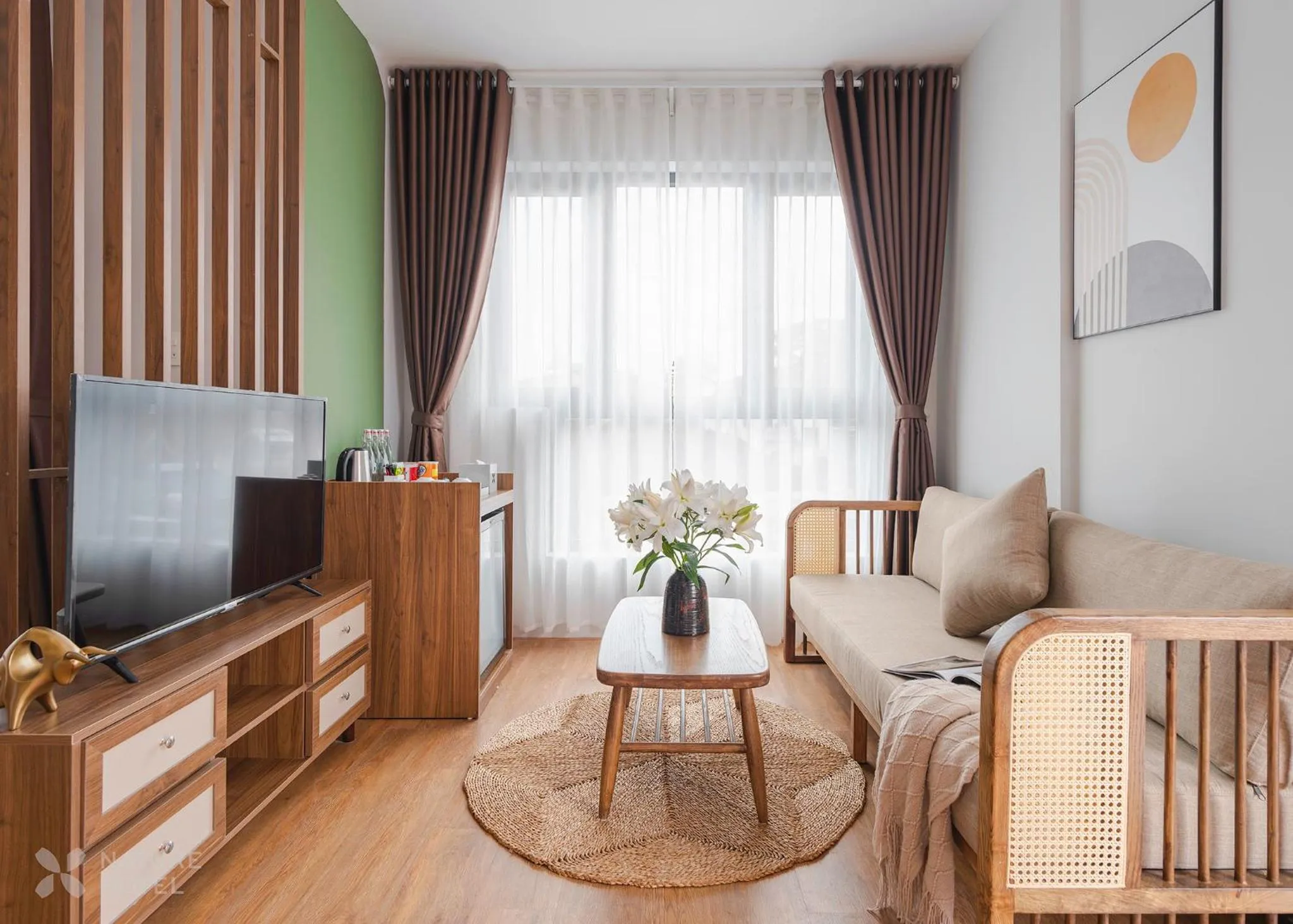 Communal lounge/ TV room in Nature Hotel - Le Hong Phong