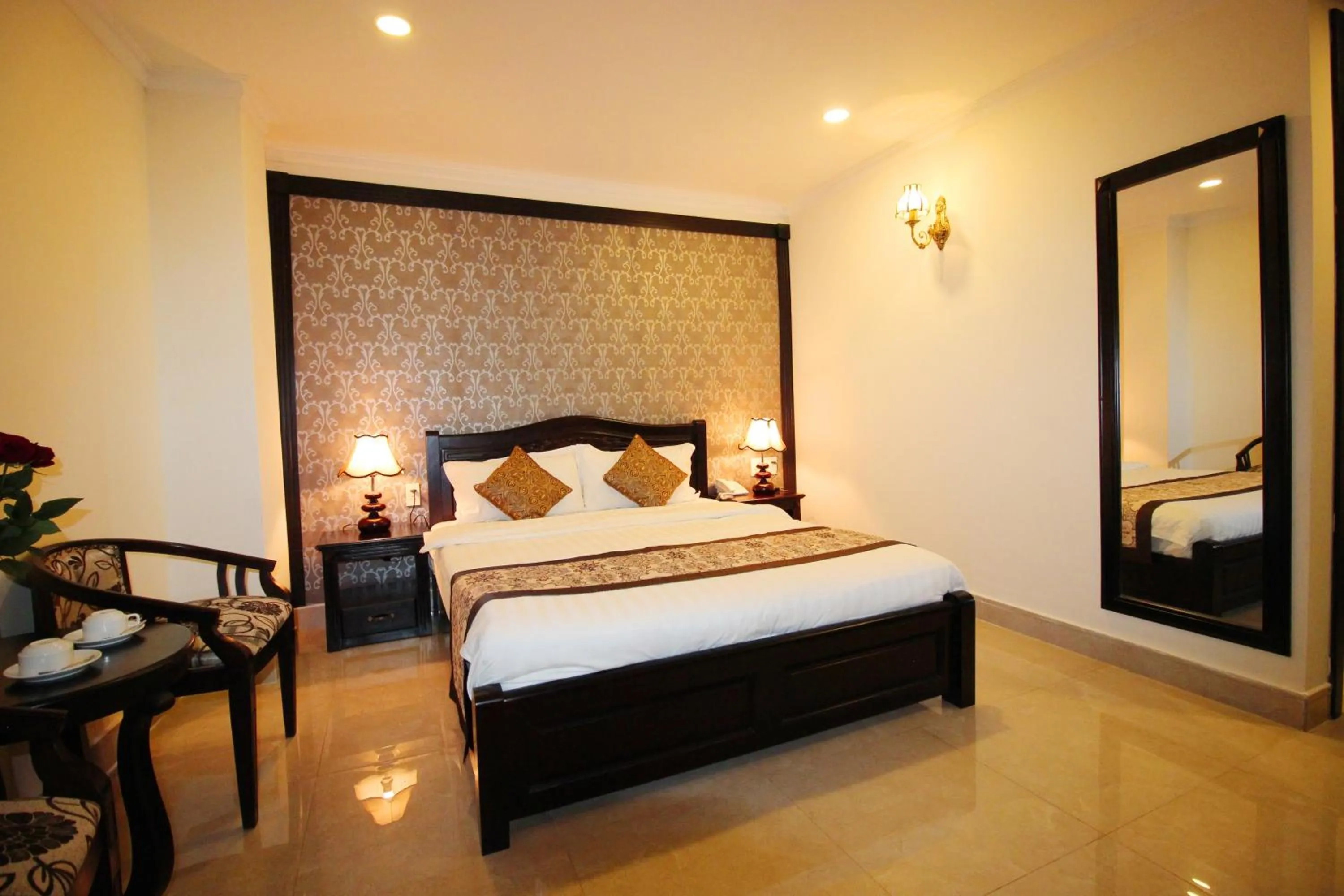 Bed in Royal Dalat Hotel