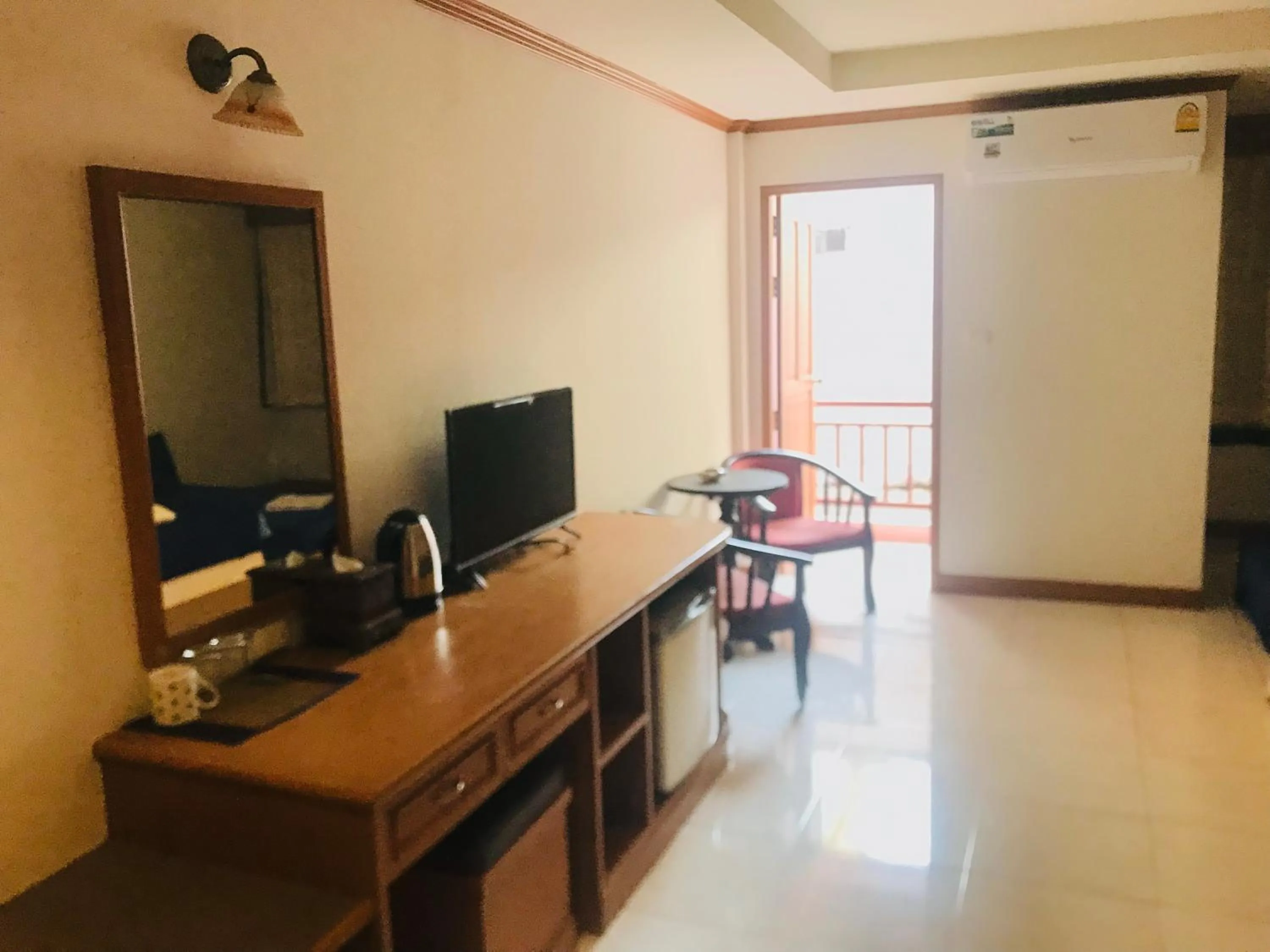 Communal lounge/ TV room in Global Hotel Beach View