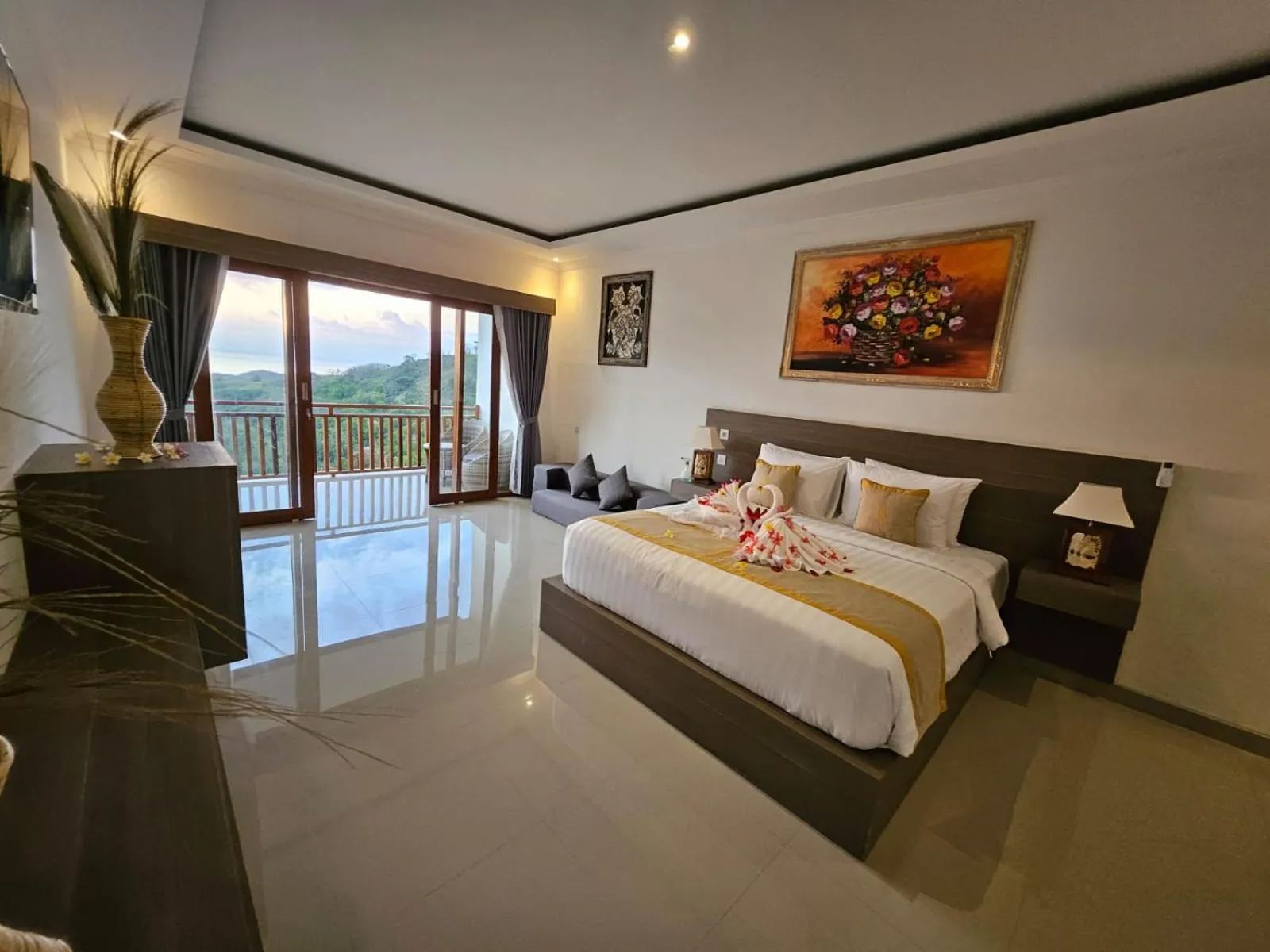 Bed in Kelingking Parama Resort