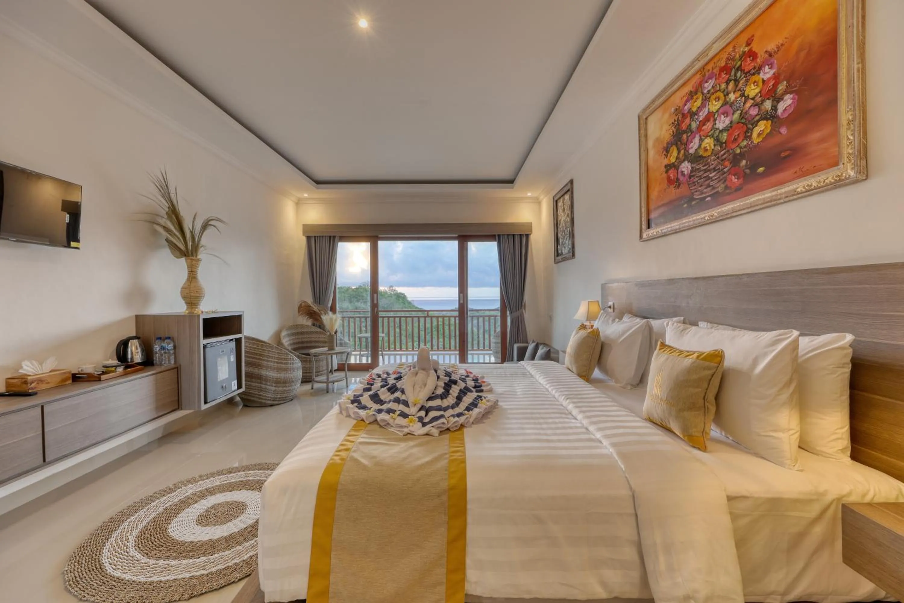 Bed in Kelingking Parama Resort