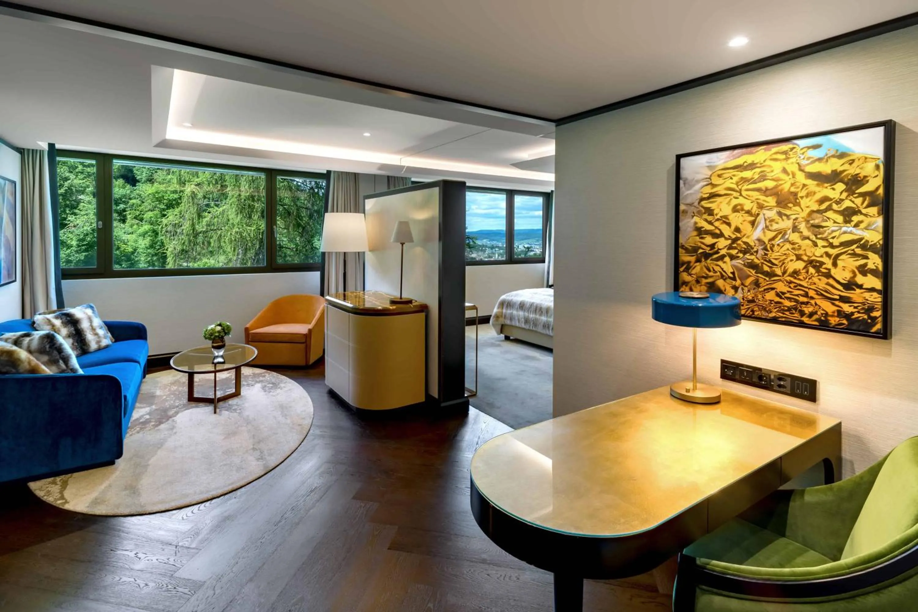 Seating area in FIVE Zurich - Luxury City Resort