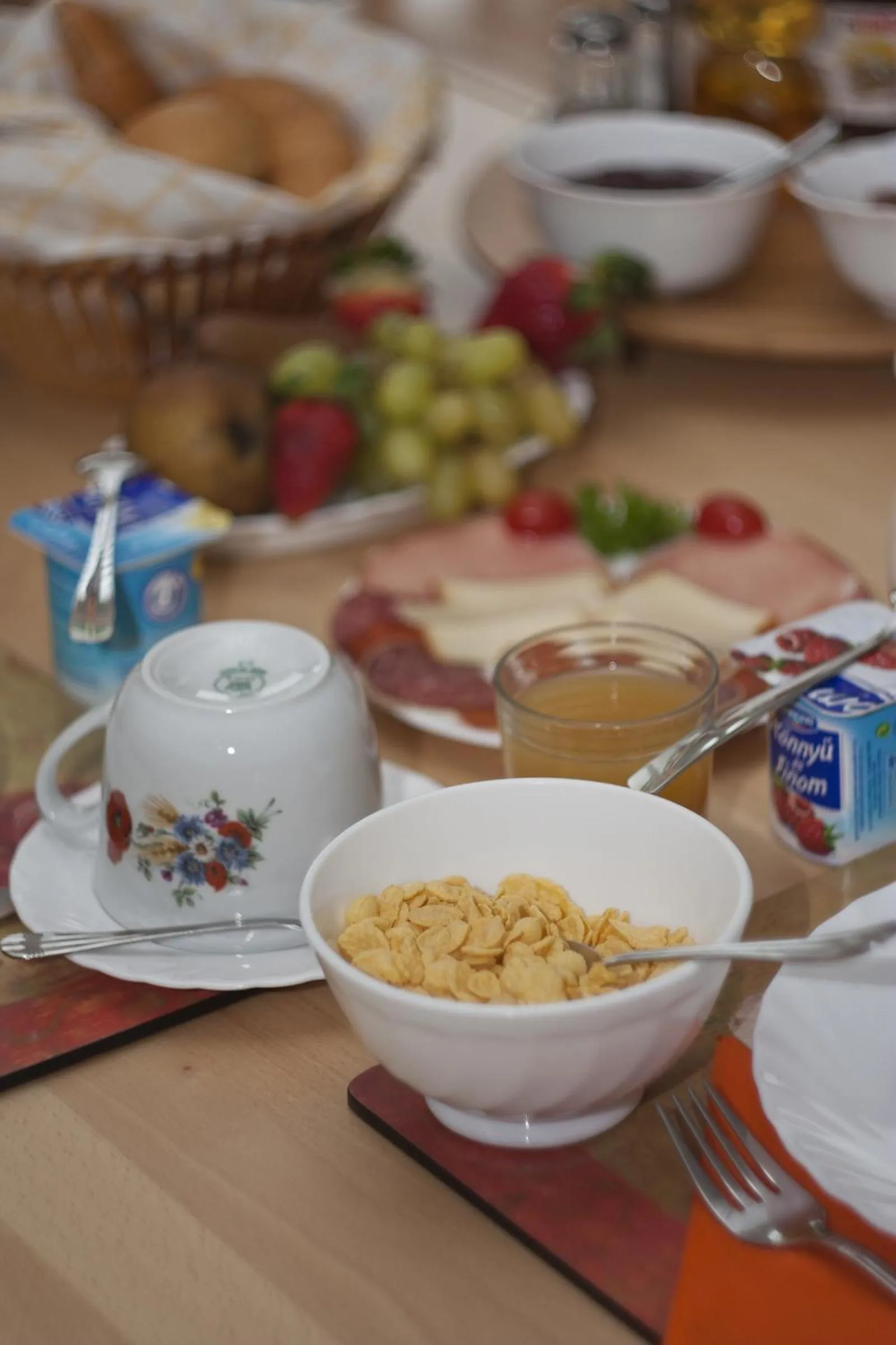 Food in Bellevue Budapest B&B