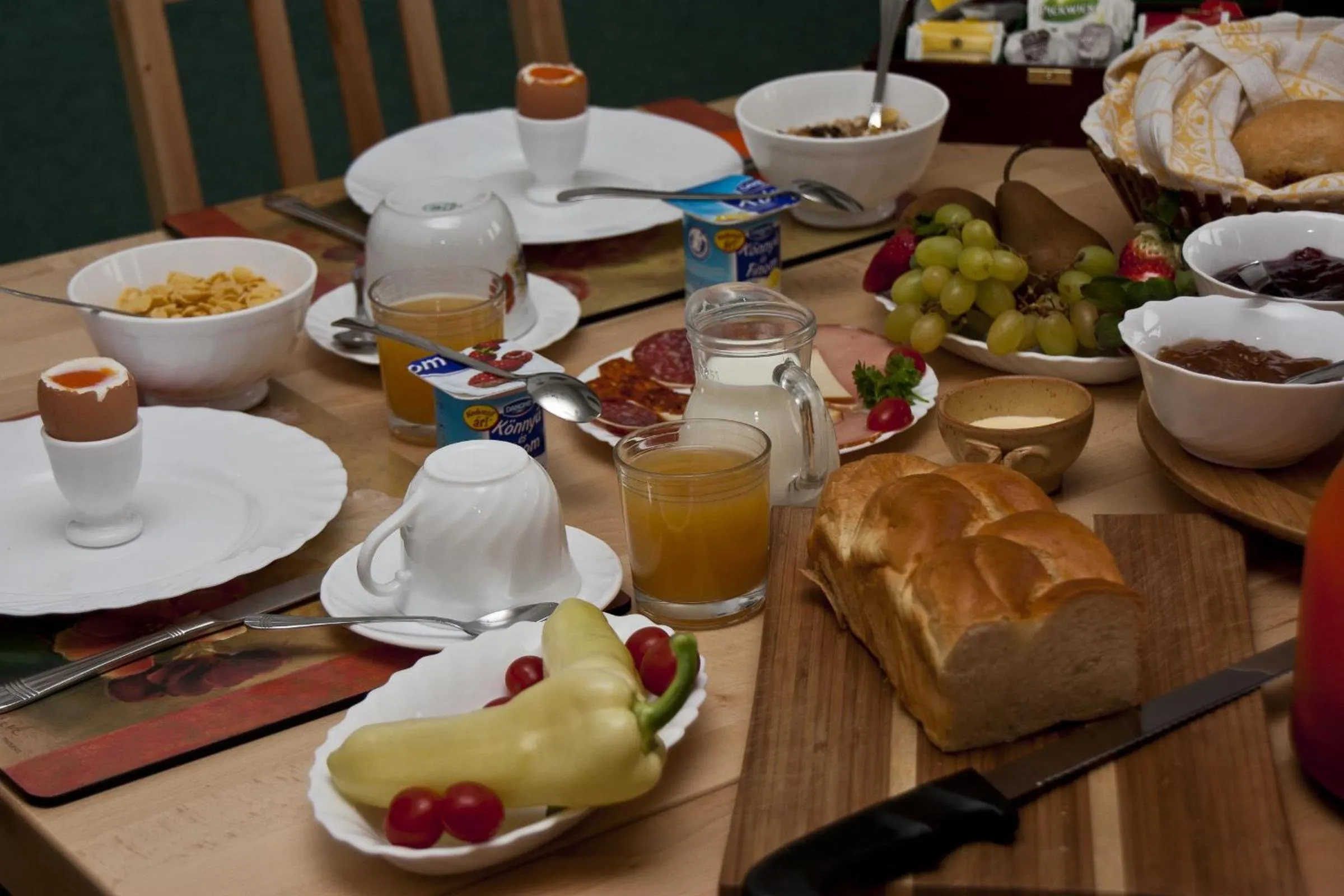 Food in Bellevue Budapest B&B