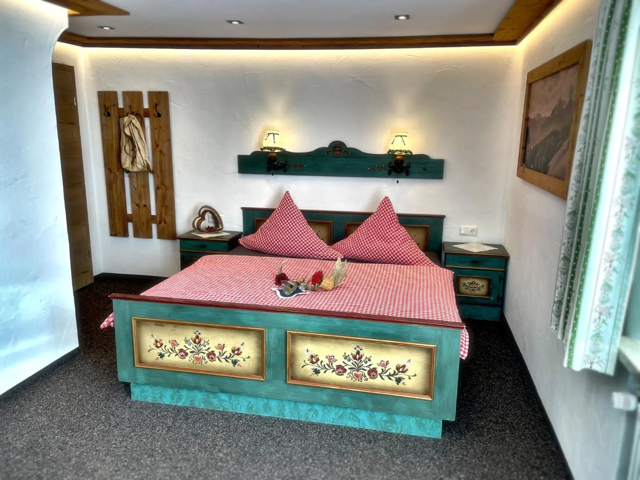 Balcony/Terrace, Bed in Pension Loiplstüberl