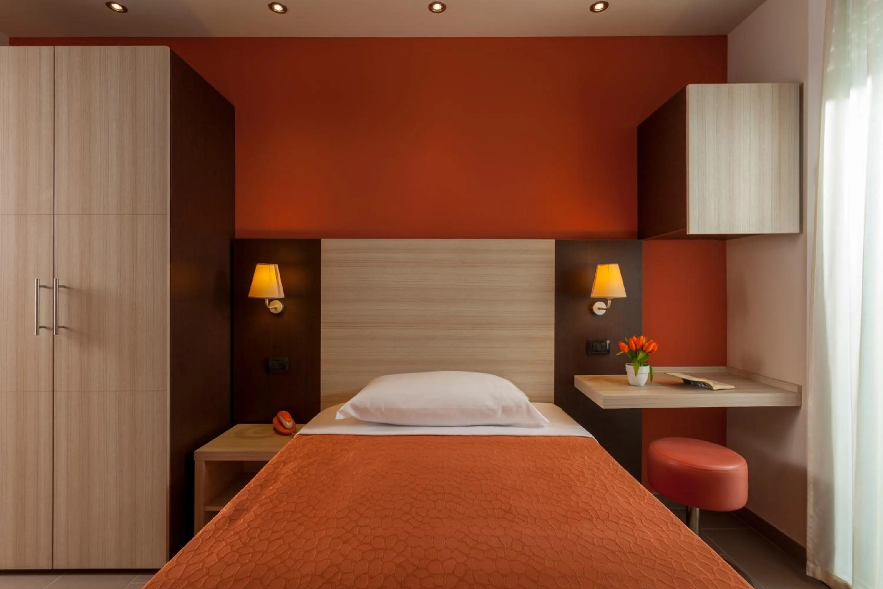 Bed in Hotel Aurora Mare