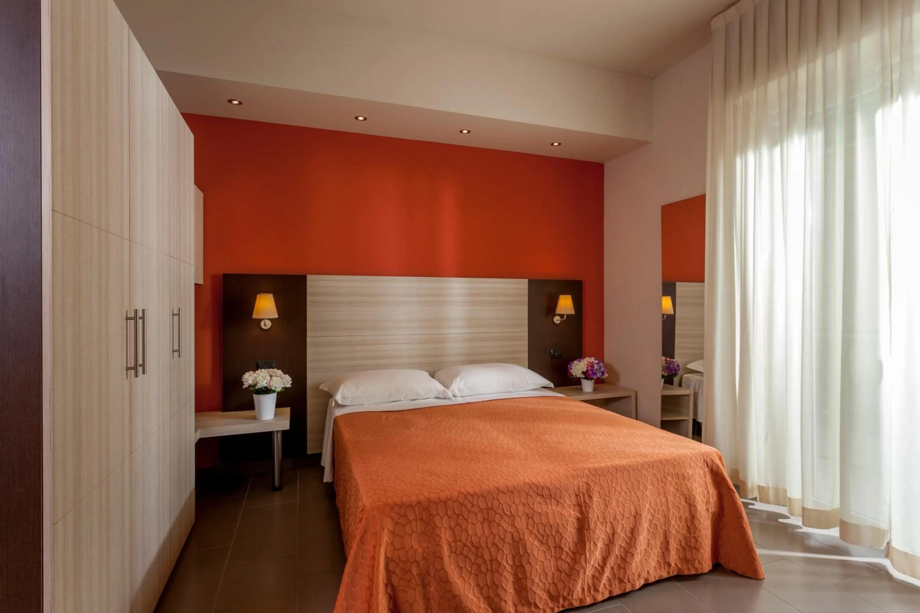 Bed in Hotel Aurora Mare