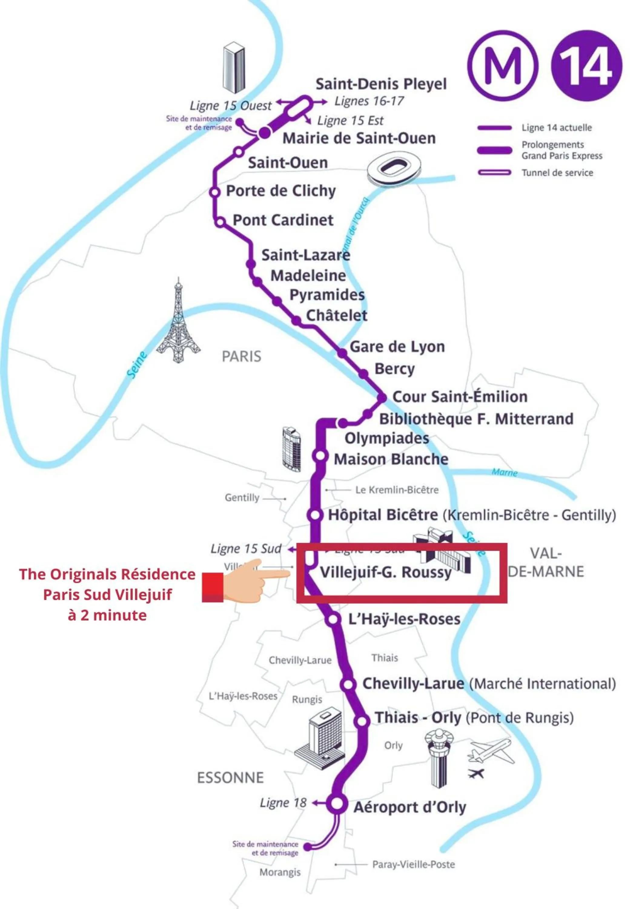 Property building in The Originals Résidence Paris Sud Villejuif