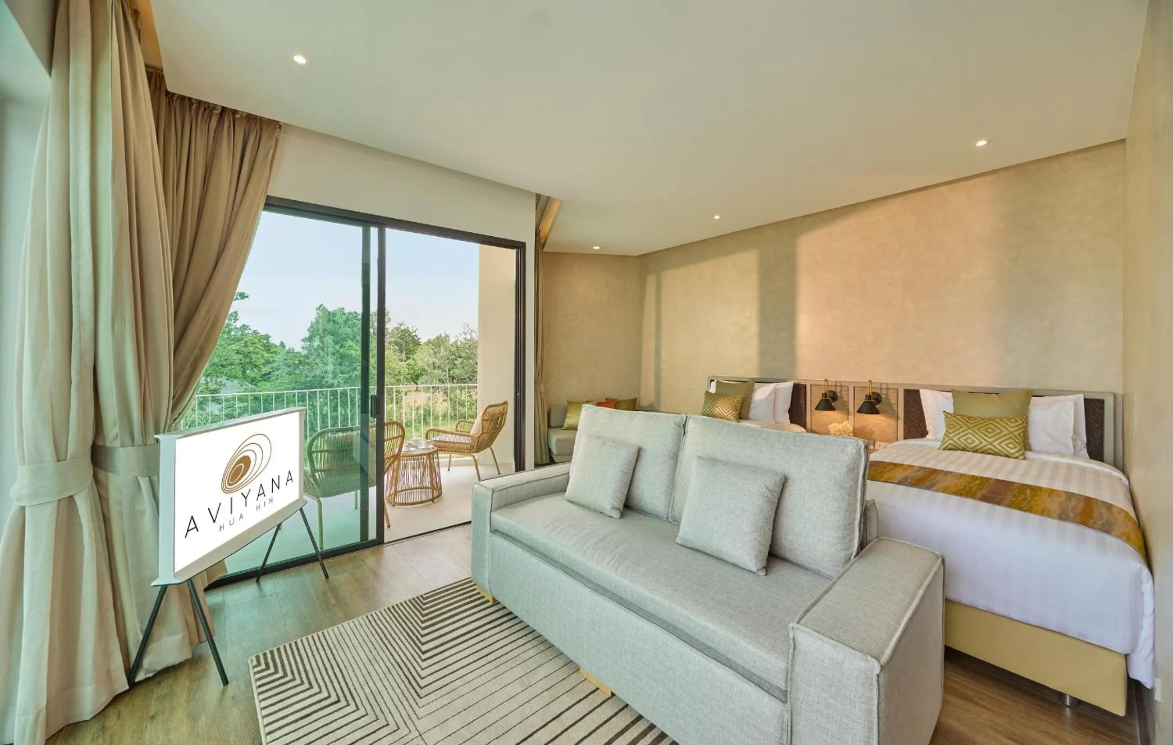 View (from property/room), Bed in Aviyana Hua Hin