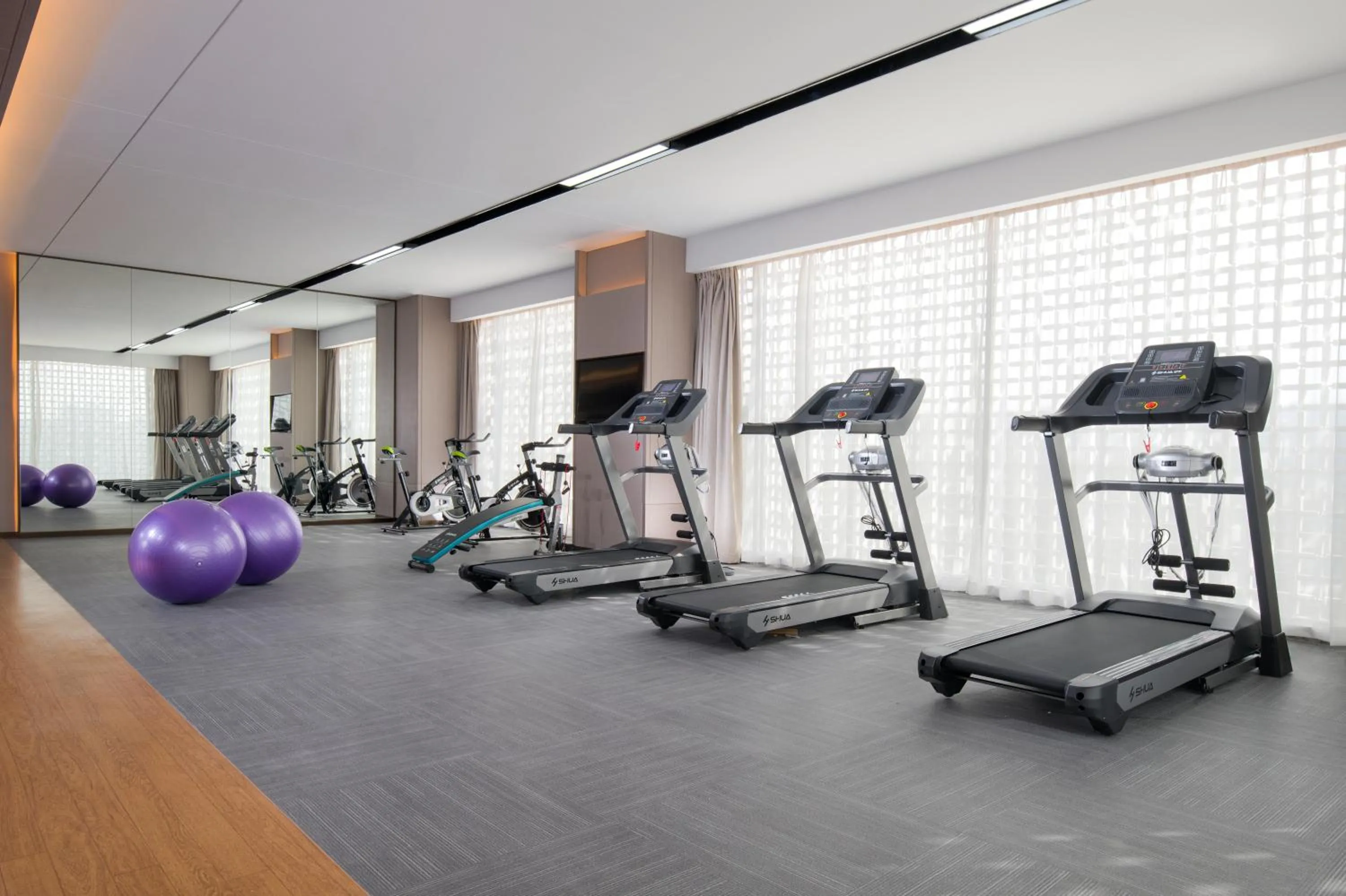 Fitness centre/facilities in ECHENG Hotel, Nanning Wanda Plaza Convention and Exhibition Center