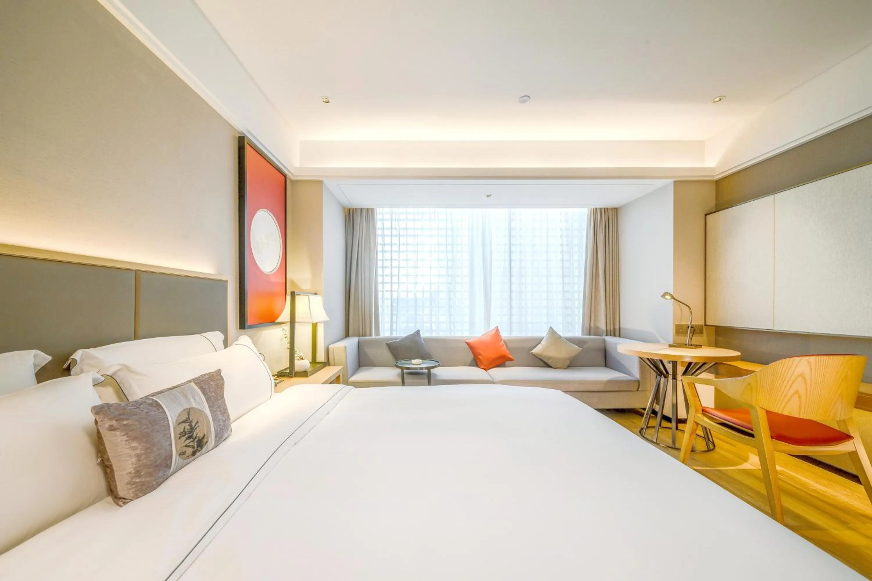 Bedroom, Bed in ECHENG Hotel, Nanning Wanda Plaza Convention and Exhibition Center
